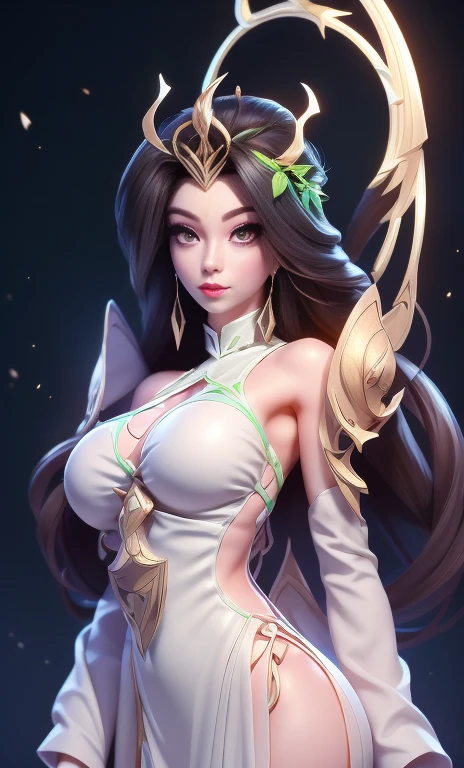 1 The very beautiful Queen Medusa in Hanfu, Thin silk shirt with many yellow patterns, Black lace top, Long hair dyed black, beautiful hair jewelry, Pretty face pretty and cute, Perfect face, Earrings Jewelry, Head and Hair Jewelry, Antique Jewelry, large red eyes, Sharp eye makeup, Delicate eyelash makeup, Thin eyebrows, High nose, Beautiful red lips, No smile, Pursed lips, Red face, Breast Augmentation, Broad chest, ( (((Large Breasts、Breast sagging、Low-cut,Cleavage ,Wide hips,)))((Long legs)),Hourglass figure))), Well-proportioned breasts, Slim waist, Black lace mesh stockings, Chinese Hanfu style, Fictional Art Patterns, The colors are vivid and true to life, RAW photos, Realistic photos, Ultra high quality 8k hyper-realistic photos, Cool photos, (Virtual lighting effects: 1.8), 10x pixel, Magic Effects (background): 1.8), super detailed eyes, Beautiful girl body portrait, (whole body:1.3), (permanent:1.2), girl alone, ancient hanfu background, Look directly at the audience, Wide original photo, 8K picture quality, Super sharp, Detailed and clear pictures are best, detailed light background,