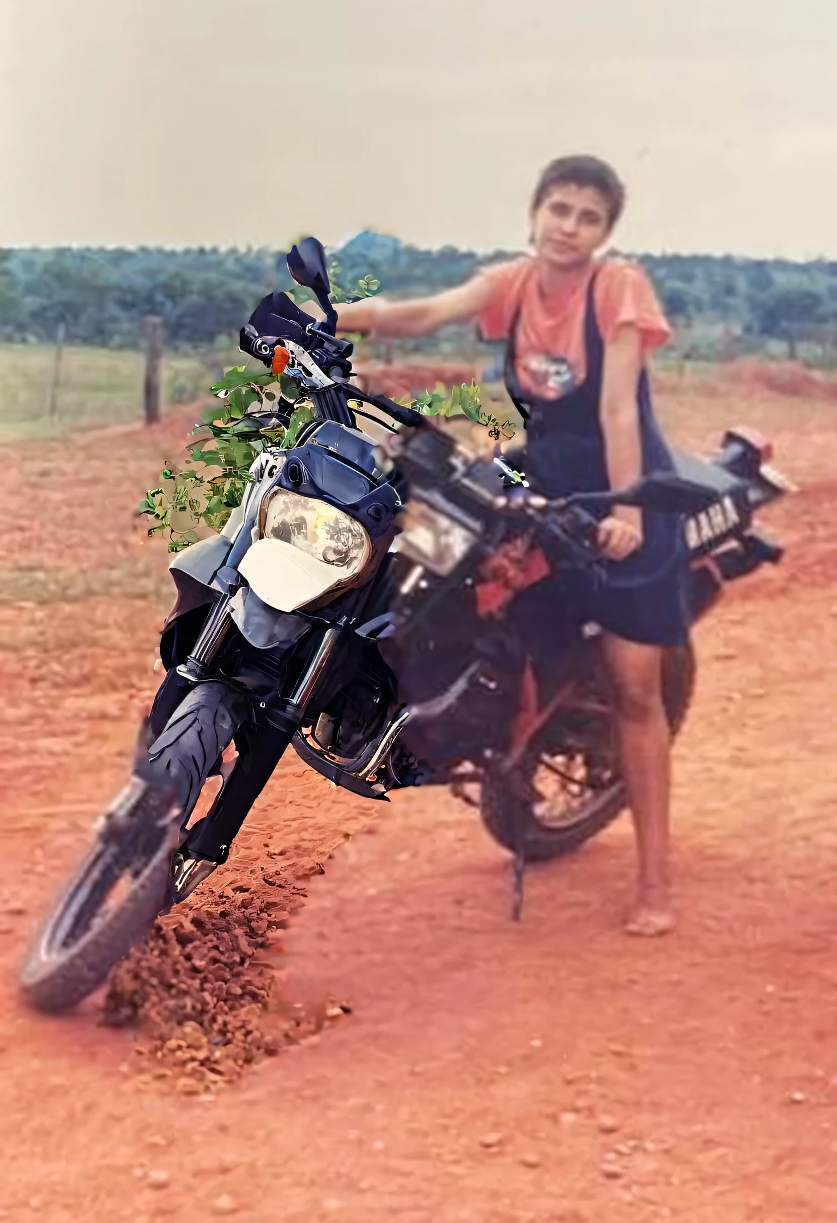 Remove  from the front of the motorcycle
