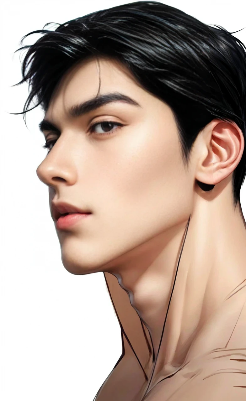 masterpiece, 1boy, young, handsome, black hair, undercut hair, perfect face, detailed eyes and face,black eyes, clean shaved, muscular, capturing a rural atmosphere, dynamic lighting, unreal engine 5