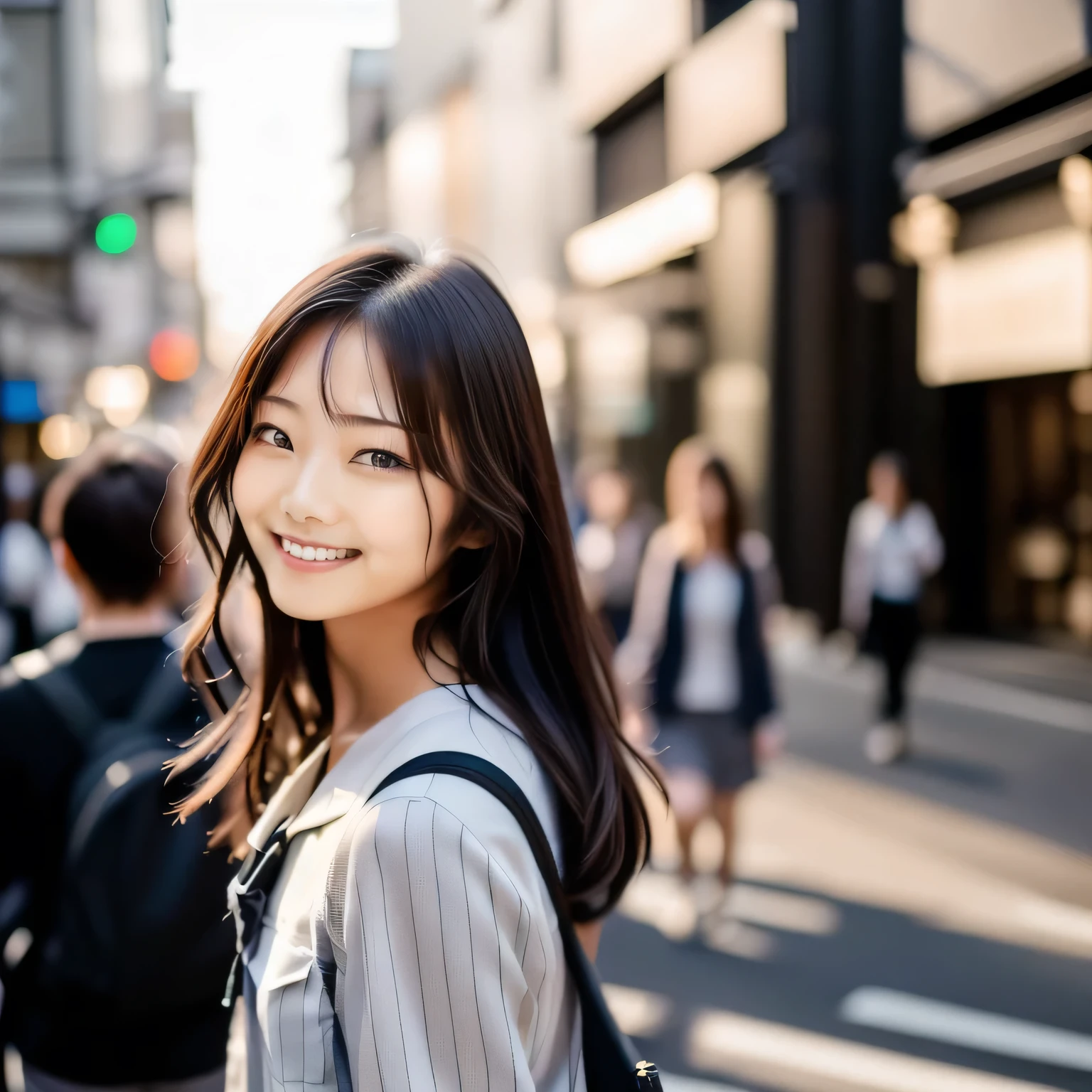 A fifty-something woman with long hair and a backpack is walking down the street in the evening, Blouse with spaced stripes, beautiful young Korean women, gorgeous young Korean women, Young and adorable Korean face, beautiful south Korean women, Portrait of a Japan teenager, a Young Asian Woman, young asian girl, Young and pretty Asian face, Beautiful Japanese girl face, Young Asian Woman, Korean Girls, Korean women, beautiful Young Asian Woman