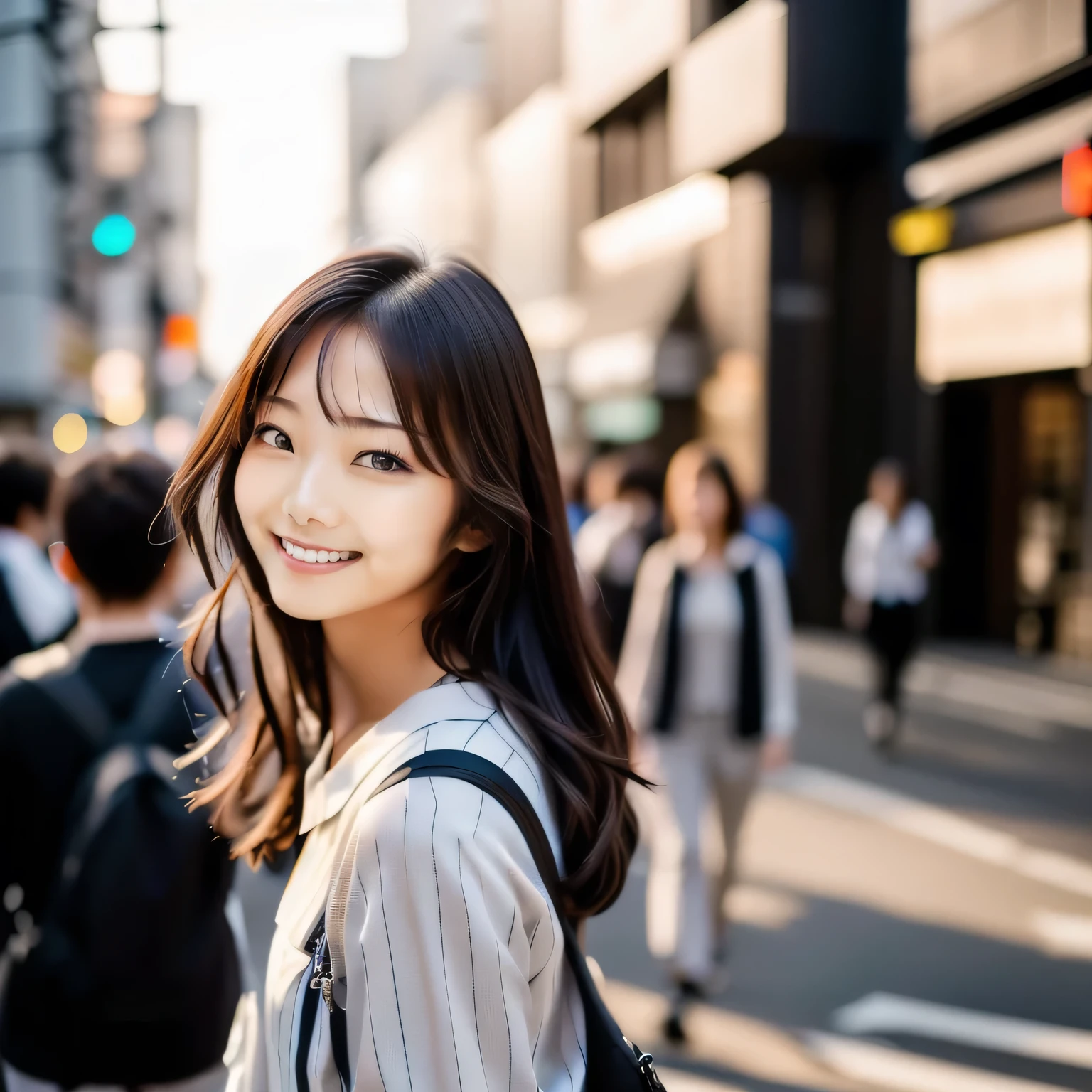 A fifty-something woman with long hair and a backpack is walking down the street in the evening, Blouse with spaced stripes, beautiful young Korean women, gorgeous young Korean women, Young and adorable Korean face, beautiful south Korean women, Portrait of a Japan teenager, a Young Asian Woman, young asian girl, Young and pretty Asian face, Beautiful Japanese girl face, Young Asian Woman, Korean Girls, Korean women, beautiful Young Asian Woman