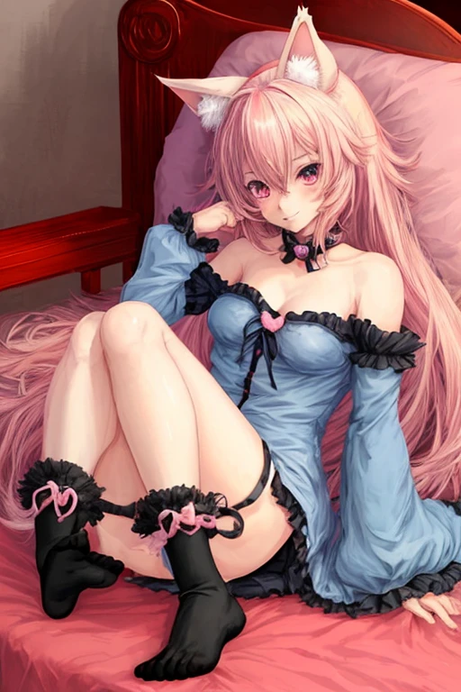 Anime girl, feets, best quality, sexy, con, animal ears