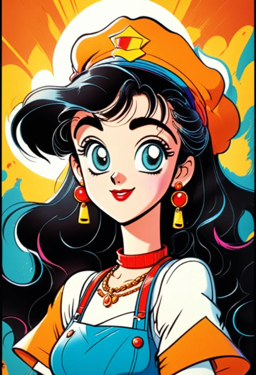 90s Cartoons, a cartoon character from the 90s, cartoon style, vibrant colors, 1990s, 90s nostalgia, detailed facial features, bright and dynamic, dynamic pose, well-defined shapes, whimsical, playful expression, bold outlines, high contrast, exaggerated features, dynamic background, retro aesthetic, 2d animation, hand-drawn, (best quality,4k,8k,highres,masterpiece:1.2),ultra-detailed,(realistic,photorealistic,photo-realistic:1.37)