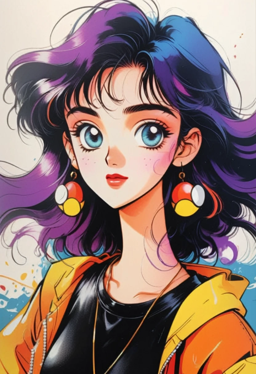 90s Cartoons, a cartoon character from the 90s, cartoon style, vibrant colors, 1990s, 90s nostalgia, detailed facial features, bright and dynamic, dynamic pose, well-defined shapes, whimsical, playful expression, bold outlines, high contrast, exaggerated features, dynamic background, retro aesthetic, 2d animation, hand-drawn, (best quality,4k,8k,highres,masterpiece:1.2),ultra-detailed,(realistic,photorealistic,photo-realistic:1.37)