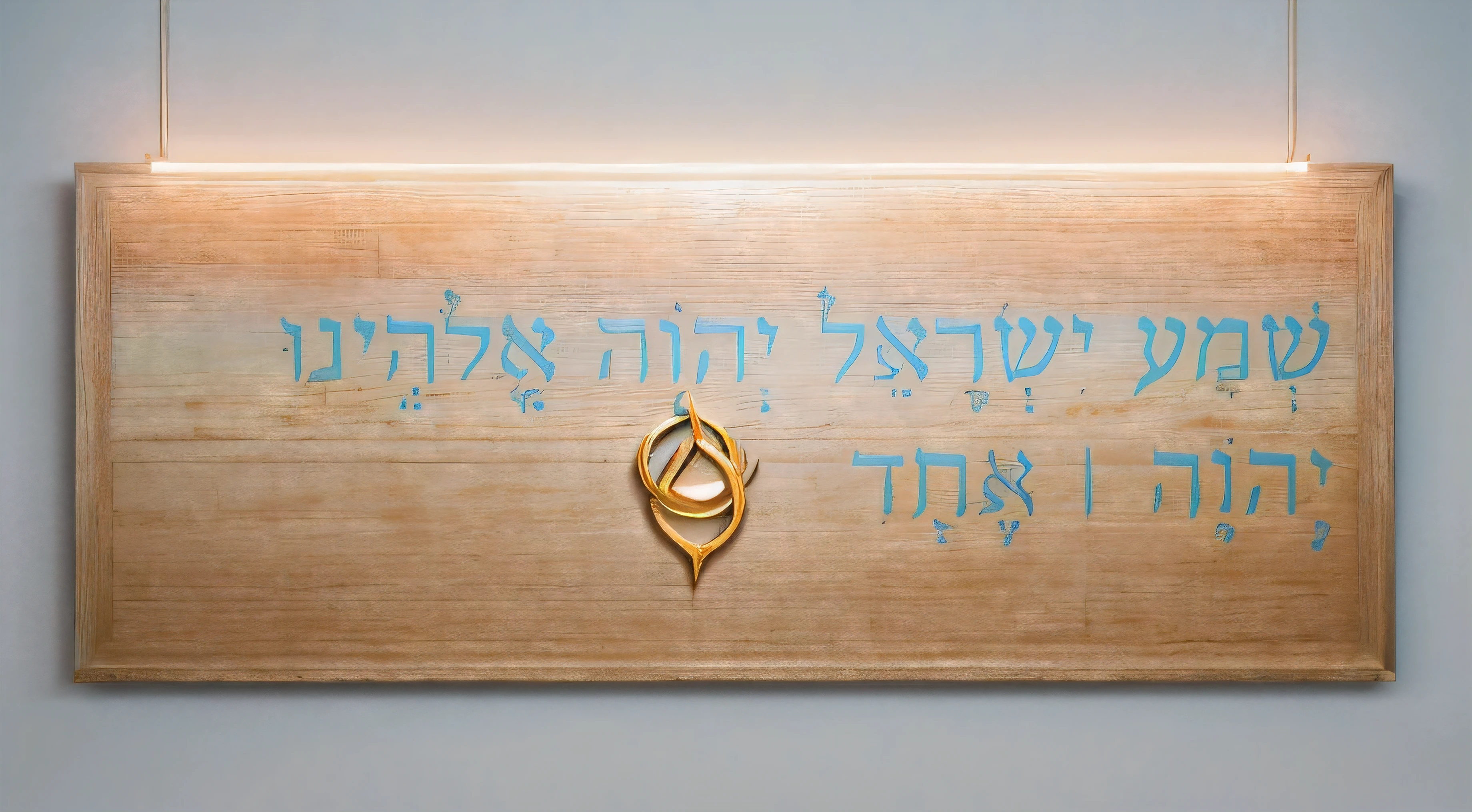um close de asas de um anjo branco com a palavra vamos ser, ophanim has bird wings, hebraico, por Bracha L. Etinger, alado, com tema de anjo, Vista completa, inspired por Bracha L. Etinger, symbol for the word ersatz, Eliézer Yudkowsky, asas devi, arcanjo, meu arroz, simbolos coloridos escrito sobre o escudo, logo da gloria de Deus , neon luz azul , texto em hebraico escrito no escudo, and also written in paleo hebrew style arab calligraphic art