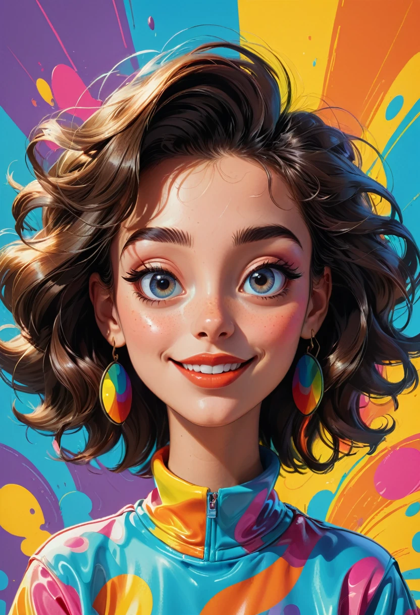 90s Cartoons, a cartoon character from the 90s, cartoon style, vibrant colors, 1990s, 90s nostalgia, detailed facial features, bright and dynamic, dynamic pose, well-defined shapes, whimsical, playful expression, bold outlines, high contrast, exaggerated features, dynamic background, retro aesthetic, 2d animation, hand-drawn, (best quality,4k,8k,highres,masterpiece:1.2),ultra-detailed