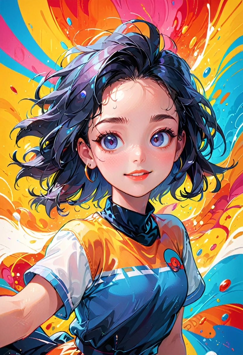 90s Cartoons, a cartoon character from the 90s, cartoon style, vibrant colors, 1990s, 90s nostalgia, detailed facial features, bright and dynamic, dynamic pose, well-defined shapes, whimsical, playful expression, bold outlines, high contrast, exaggerated features, dynamic background, retro aesthetic, 2d animation, hand-drawn, (best quality,4k,8k,highres,masterpiece:1.2),ultra-detailed