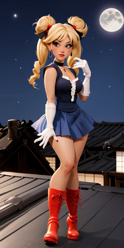 Sailor Moon cosplay, Standing in front sexy woman, open legs sitting on balcon showing pussy, balcony, holding a magic staff,blonde woman, white long gloves, white high knee laced stockings, Lana Rhoades herself,, like a prostitute, castle in the background, a nightly noon, full moon, , hot woman, bikini, xxl , touching hair, hands on waist, looking side, touching hair. pinup pose, showing and belly, big areolas showing nipples, hourglass body, focus on hands, Standing in front, hands, shows hands, hocus pocus hands,