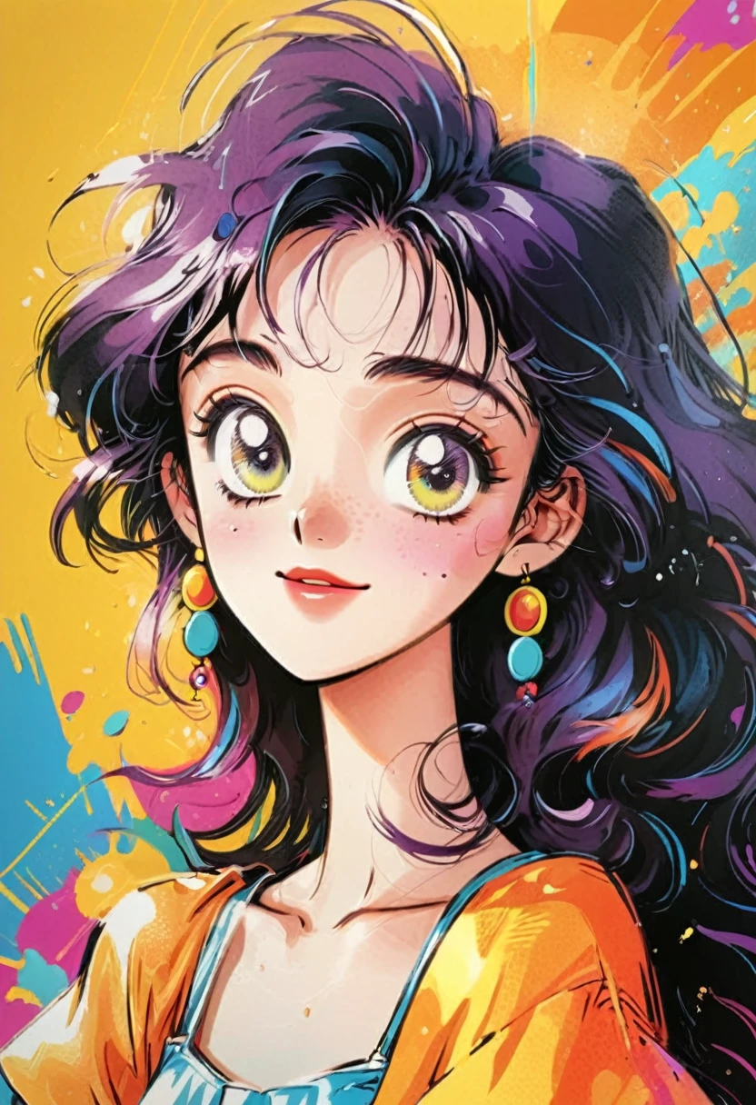 90s Cartoons, a cartoon character from the 90s, cartoon style, vibrant colors, 1990s, 90s nostalgia, detailed facial features, bright and dynamic, dynamic pose, well-defined shapes, whimsical, playful expression, bold outlines, high contrast, exaggerated features, dynamic background, retro aesthetic, 2d animation, hand-drawn, (best quality,4k,8k,highres,masterpiece:1.2),ultra-detailed,(realistic,photorealistic,photo-realistic:1.37)