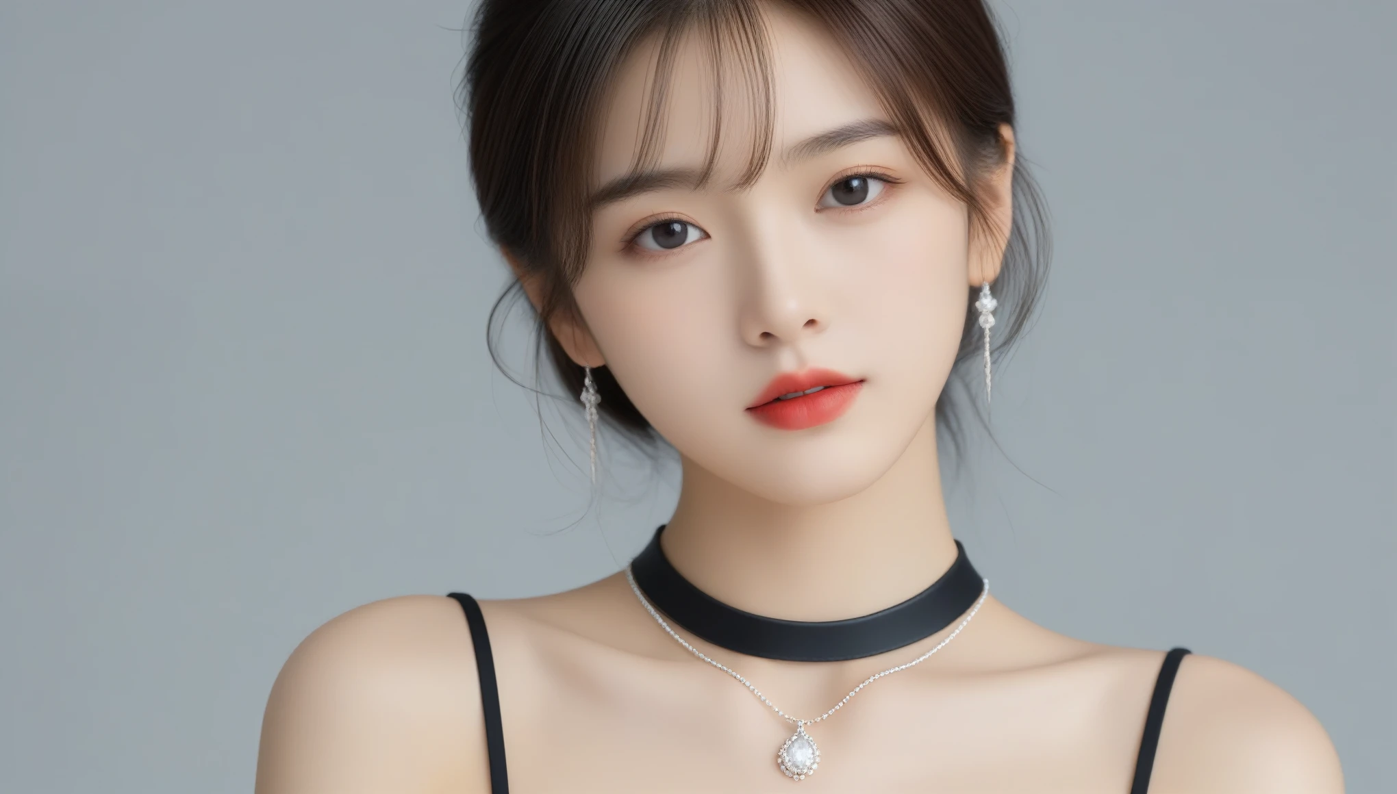 8k, Ultra-high resolution, highest quality, masterpiece, Surreal, photograph, 1 girl, (:1.3), pretty girl, Cute Face, 細部までBeautiful Eyes, 細かくdetailedに,masterpiece,, One Girl:1.2, Japan Female Announcer、Super Beautiful Girl 4,((1 girl:1.4))、Glowing, natural skin texture、(Stylish clothing:1.4)、(Sexy Costumes:1.4)、(Beautiful breastsを強調する衣装:1.4)、Attractive girl、16 years oldmale body:1.4)、(女の子のポートレートphotograph:1.4)、(Photorealistic images:1.4)、(Are standing:1.4)、(全身photograph:1.4)、Fantasy art、Soft Front Light、(Beautiful Face:1.4)、Beautiful breasts、Sexy ass、Fine grain、Beautiful and attractive eyes、Beautiful Eyes、(Tight waist:1.4)、(9 Beautiful girl with perfect body proportions:1.4)、(A beautiful girl with long legs and a good figure:1.4)、Beautiful legs:1.2、Red lips、Red High Heels、(choker:1.4、necklace:1.4、Earrings:1.4),Bold Pose,Looking at the audience、beauty,Long neck、Laugh a little、Please close your mouth and laugh、(((Ideal body type))),A cup small breasts :2,、Portraiture:2、Perfect Anatomy、鮮明なdetailed、detailed、Surreal、Light and shadow,Strong light,Fashion magazine cover,Thin lips