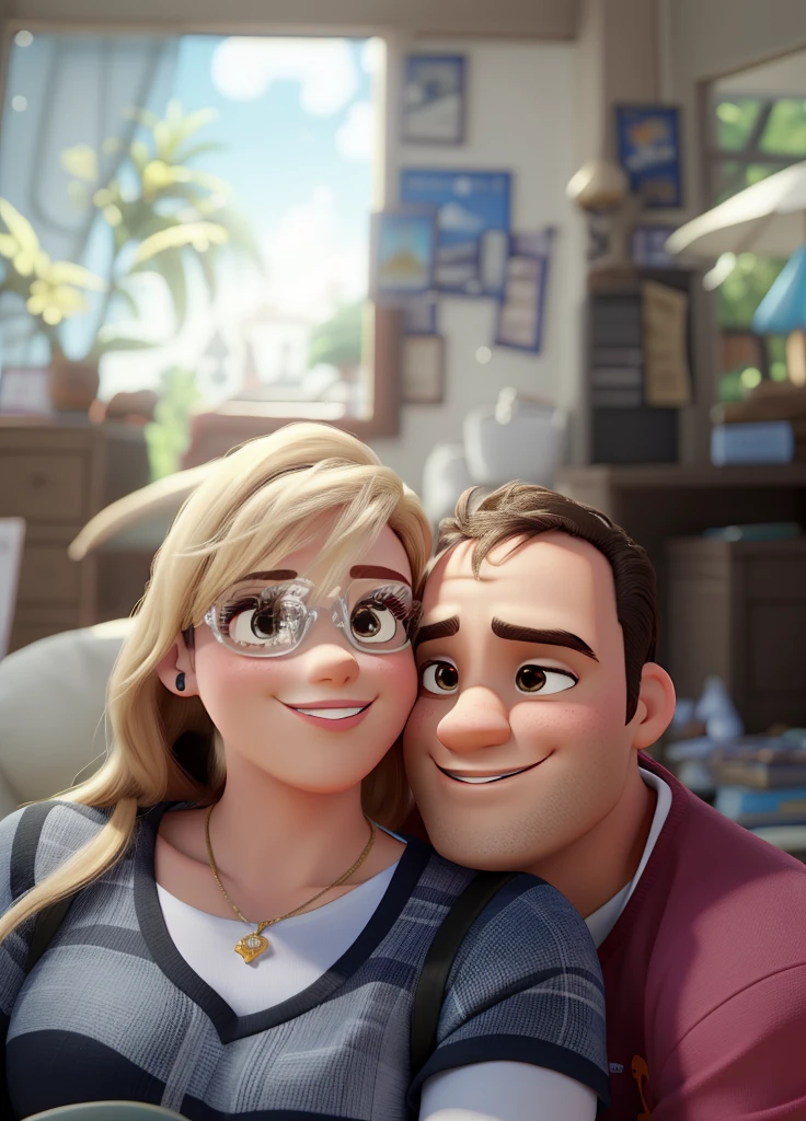Casal estilo Disney pixar, alta qualidade, melhor qualidade