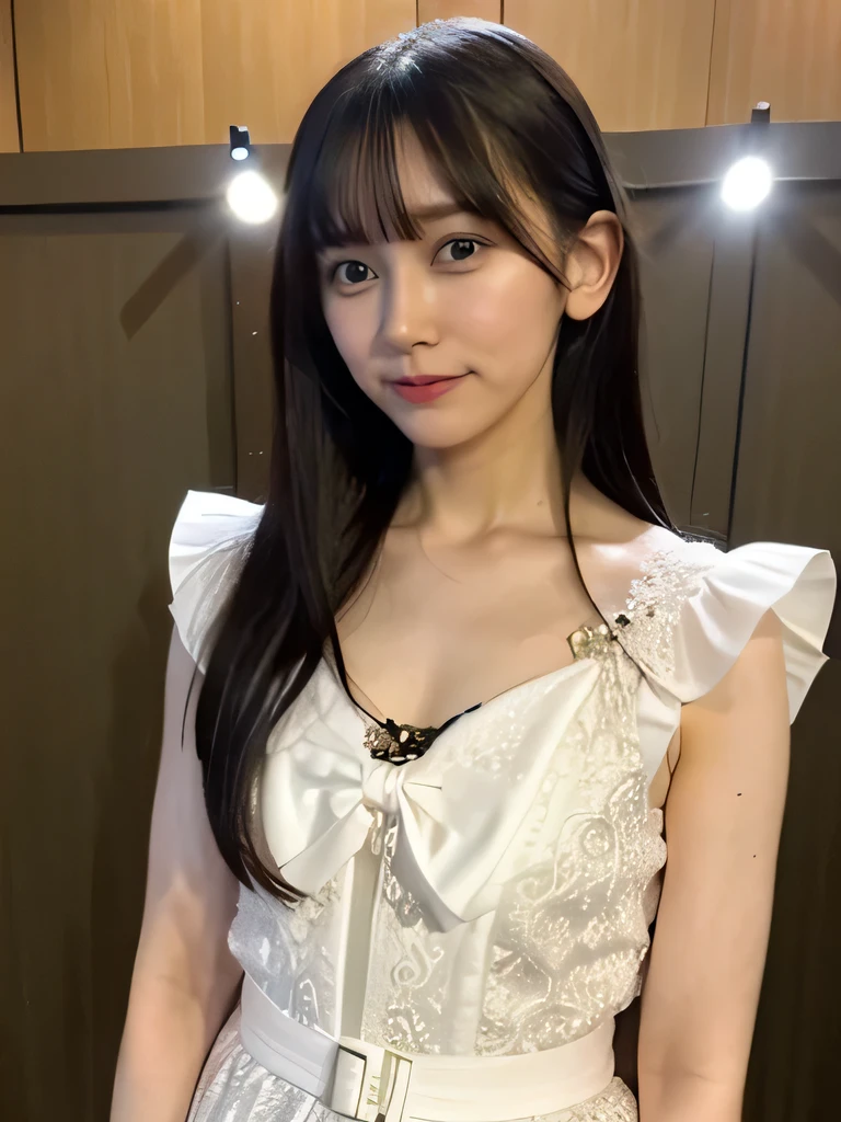 nsfw:1.5,(8k、RAW Photos、highest quality、masterpiece:1.2)、(Realistic、Realistic),1 girl、white skinbest quality,soft light, ultra high res, (photorealistic:1.4), RAW photo,((full body shot)), 1japanese girl, solo, cute, (pupil, lights in the eyes), detailed beautiful face, (),(high resolution detail of human skin texture), (long hair), indoor, Damask Shirt Dress,(flat chest, slender body,slim legs, micro skirt), (portrait)