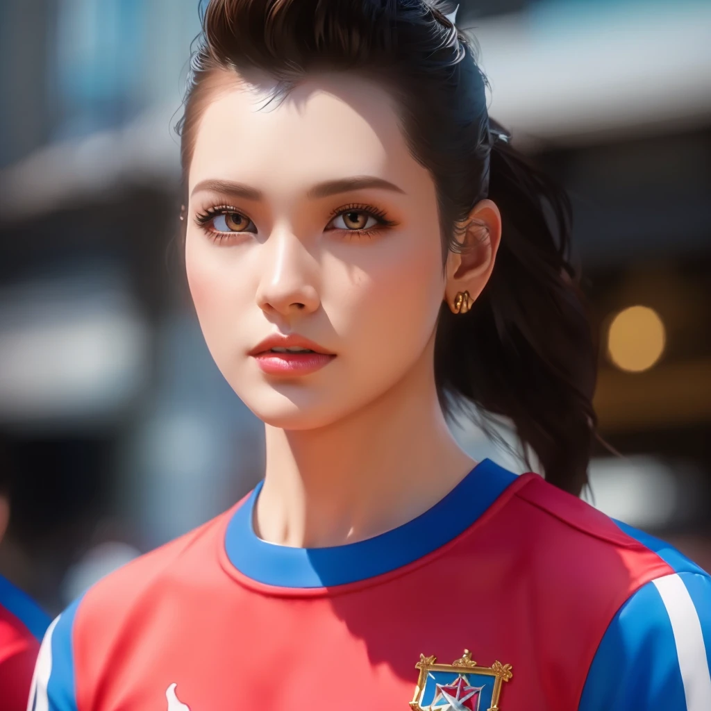 (วอลล์เปเปอร์ CG unity 8k ที่very detailed),(Masterpiece), (best quality), (very detailed), (best illustrations),(best shadow), cowboy shoot, (sharp eyeliner, eyelid, Detailed eyes:1.1), (city background:1.2), ,Take a break , Version 3 (Girls&#39; frontline), , 3D,8k,