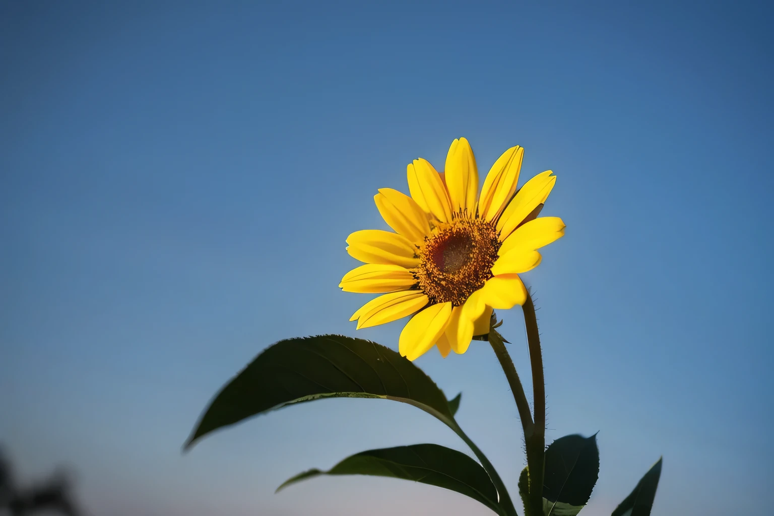 Sun Flower, One, expansion, zoom, Background Black