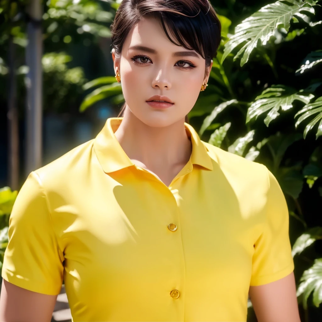 (วอลล์เปเปอร์ CG unity 8k ที่very detailed),(Masterpiece), (best quality), (very detailed), (best illustrations),(best shadow), cowboy shoot, (sharp eyeliner, eyelid, Detailed eyes:1.1), (city background:1.2), ,Take a break , Version 3 (Girls' frontline), , 3D,8k,