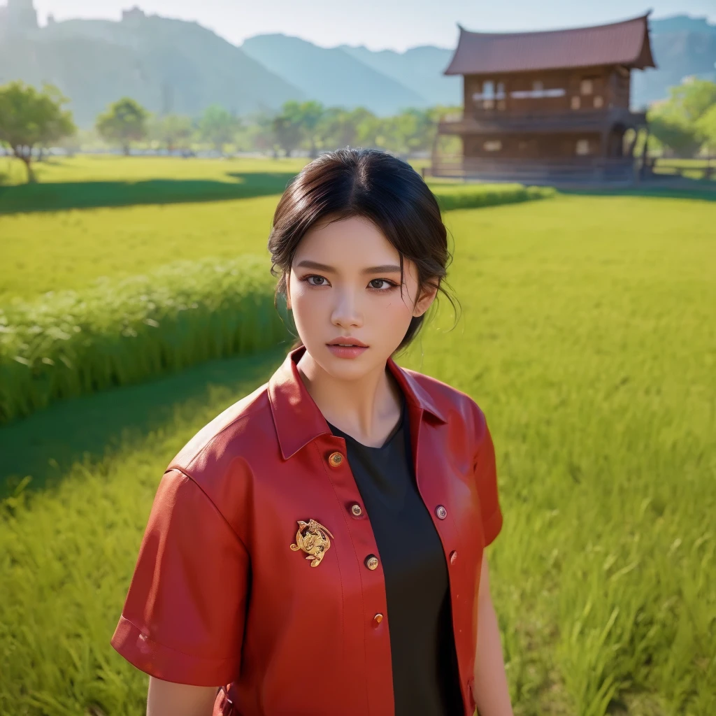 (วอลล์เปเปอร์ CG unity 8k ที่very detailed),(Masterpiece), (best quality), (very detailed), (best illustrations),(best shadow), cowboy shoot, (sharp eyeliner, eyelid, Detailed eyes:1.1), (city background:1.2), ,Take a break , Version 3 (Girls' frontline), , 3D,8k,