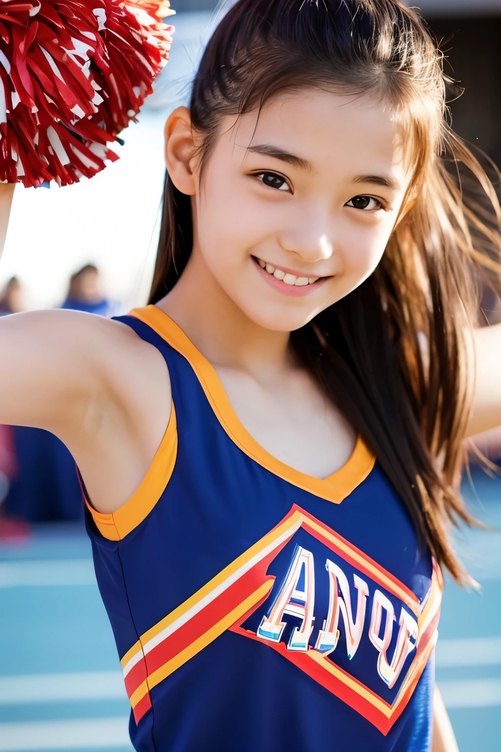 、Cheerleader、smile、Shining eyes、stare、Uplifting、