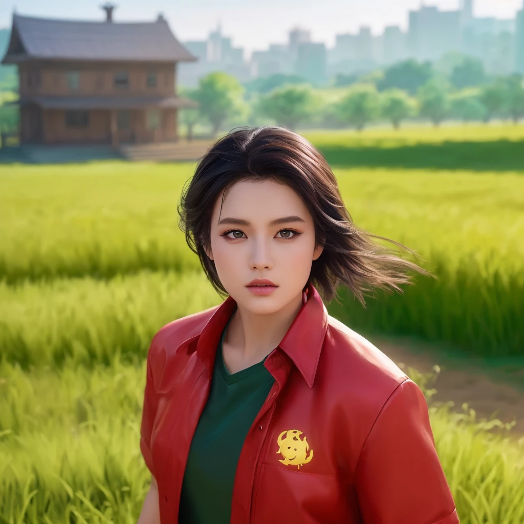 (วอลล์เปเปอร์ CG unity 8k ที่very detailed),(Masterpiece), (best quality), (very detailed), (best illustrations),(best shadow), cowboy shoot, (sharp eyeliner, eyelid, Detailed eyes:1.1), (city background:1.2), ,Take a break , Version 3 (Girls&#39; frontline), , 3D,8k,