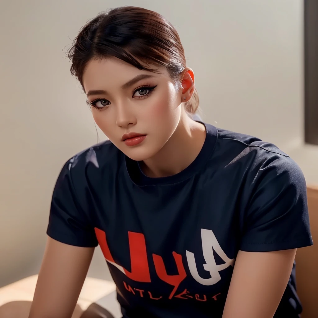 (วอลล์เปเปอร์ CG unity 8k ที่very detailed),(Masterpiece), (best quality), (very detailed), (best illustrations),(best shadow), cowboy shoot, (sharp eyeliner, eyelid, Detailed eyes:1.1), (city background:1.2), ,Take a break , Version 3 (Girls' frontline), , 3D,8k,