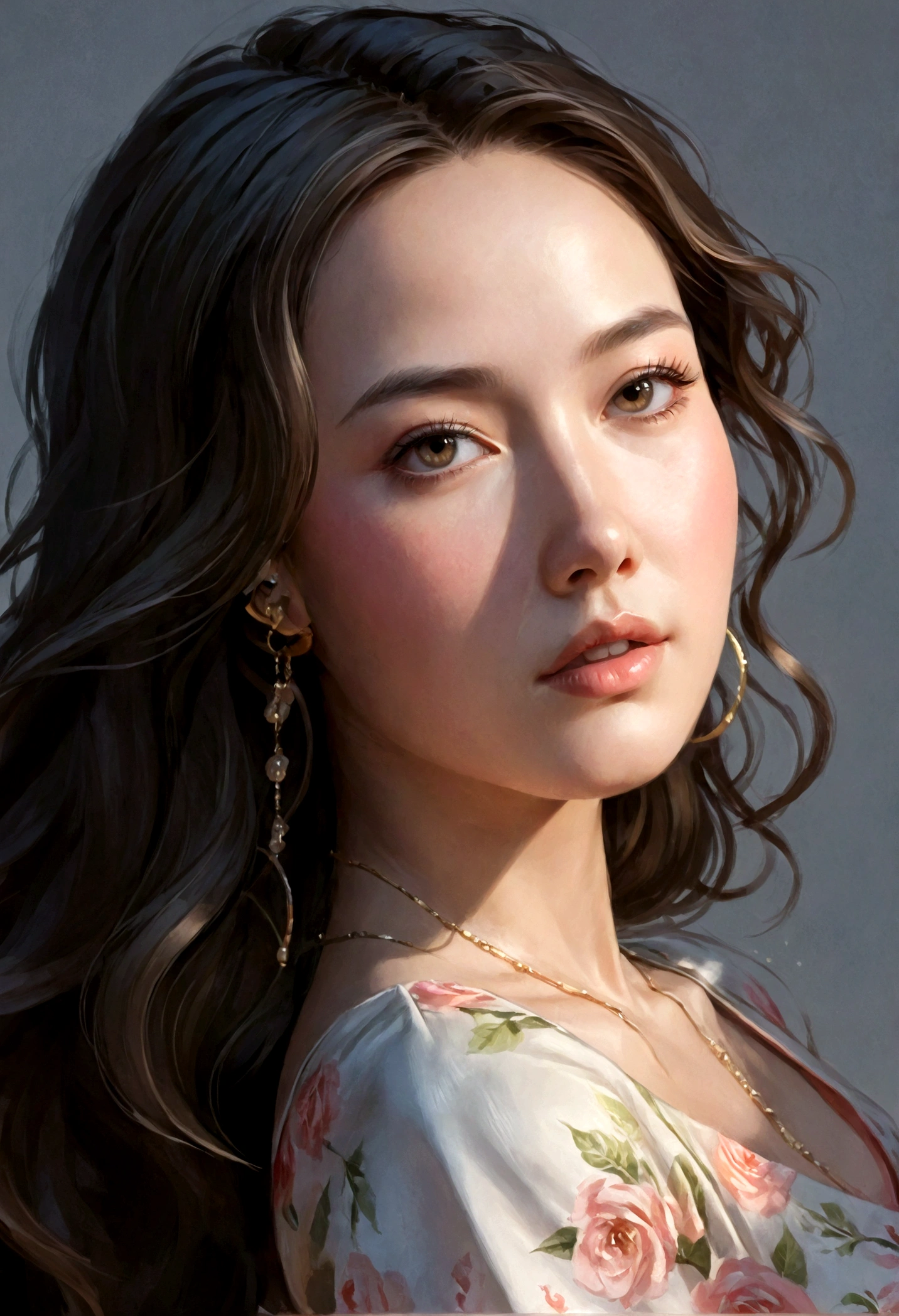 Close-up of a woman with long hair and dress, Artgerm and Atey Ghailan, Beautiful digital artwork, Cute numbers, Lovely and detailed digital art, Beautiful character painting, Beautiful digital illustrations, Style Art Jem, Artjem and Louis van Baarle, Rose Tran's style, Inspired by Ross Tran, Stylized anime