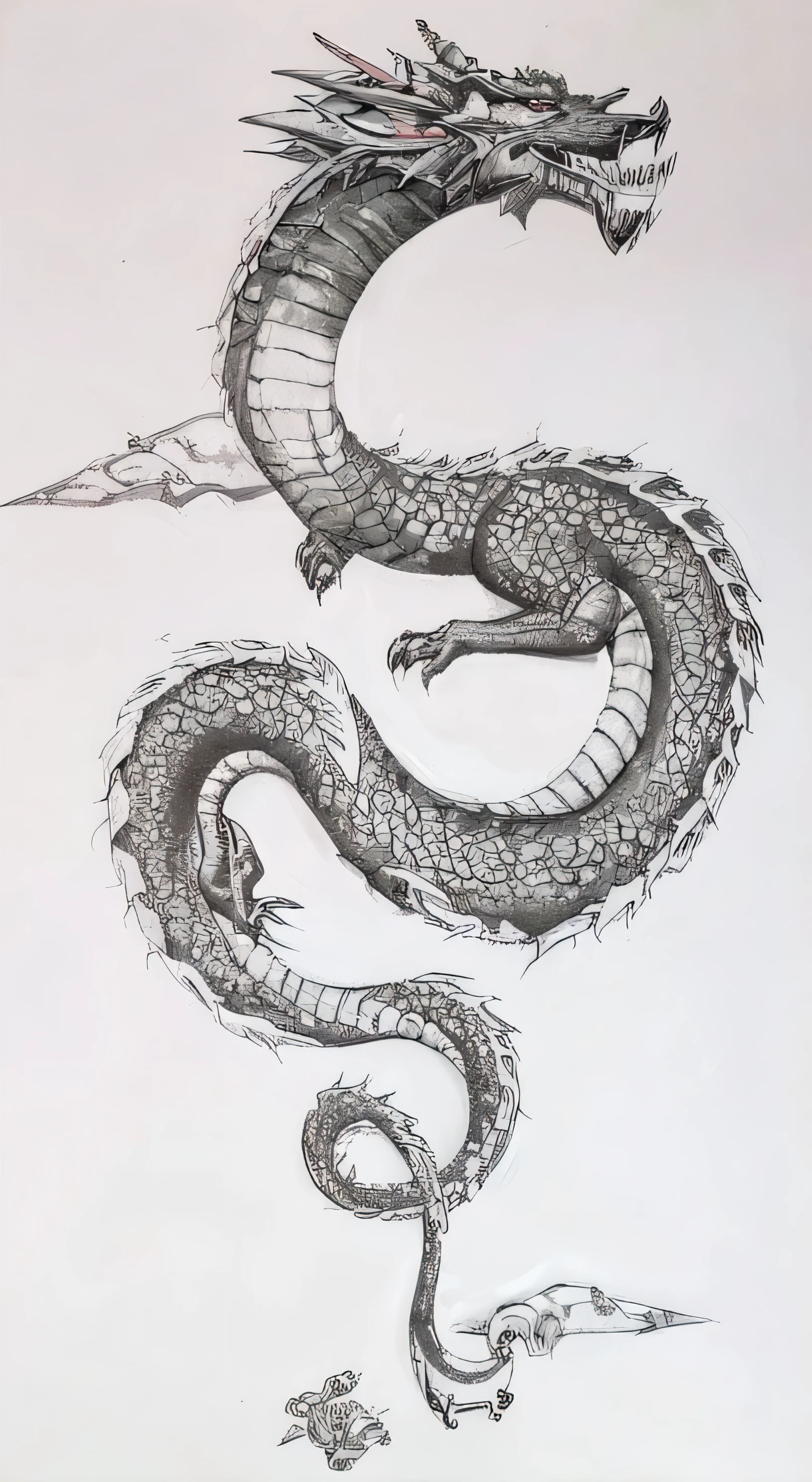 Dragao de jade extremamente realista e bem feito