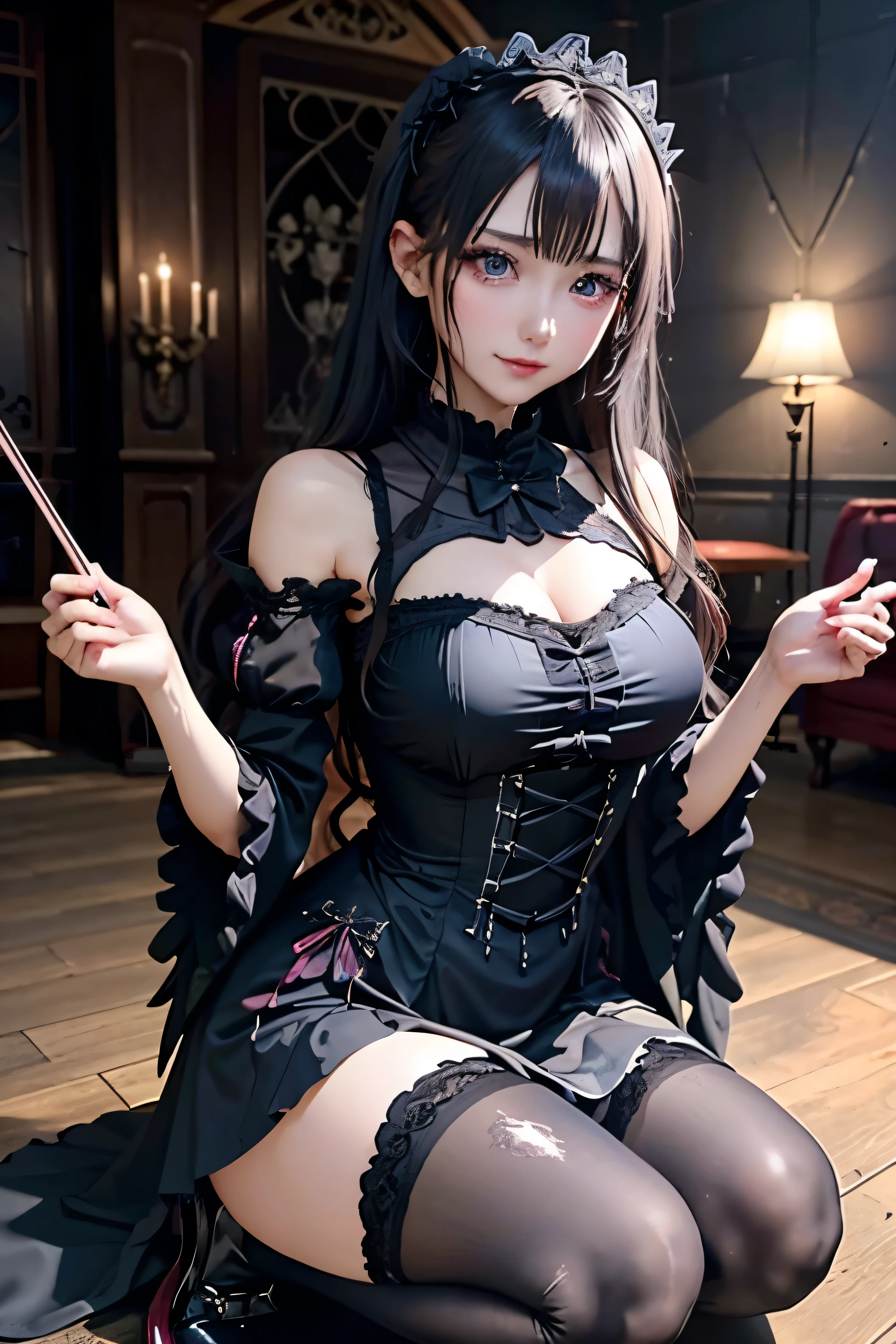 Hard Dark Gothic Makeup、Deep Night Sky、Horror、Black dark eyeshadow、cry、sad、Good skin radiance、Dark Gothicメイク、Dark smile、palace、24-years-old、Embarrassed look、Dark Gothic、Obscene language、highest quality、Drunk face、紫のMaid clothes、Mysterious、Noble、sexy、Loving smile、Right blue eye, Left eye is red、Platform Heel Shoes、Heavy makeup、Gothic Lolita Clothing、A little slimmer、Silver Hair、Long Hair Straight Hair、Cute Gothic Lolita Dress、Beautiful Face、elegant features、Fascinating face、Stained glass is the background、Chest glistening with sweat、The room is dark、gothic long dress、Bell Sleeves、Wizard Sleeve、Decadent look、Sexually excited expression、Glossy thighs wet with water、Thighs that are wet and shiny with oil、Background of a room full of roses、The embroidery is pink、The dress has pink embroidery、Thigh-high socks、Knee-high socks、Gentle expression、Dark black eyeshadow、Stained glass and rose background、Female Duo、Female couple、dark church background、Stained glass、Black metal world、Dark Castle、Slender body、gothic long dress、Maid clothes、Victorian dresses、Her thighs glisten with sweat、My body is wet and shiny、Lots of glitter on the thighs、sweating、My thighs are sticky from sweating、Sweat glistens on the thighs, The whole body is sweaty and shiny、Quite sweaty、My thighs are sweaty、My thighs are so wet、My thighs are shining with sweat、A lot of sweat glistens all over the body、Small breasts、Orchestra Stage、Dynamic Angle、Sitting in a chair、Gothic chair、Play the violin gracefully、With a violin、Press the violin strings、rubbing the violin strings、violinist、Thin thighs、