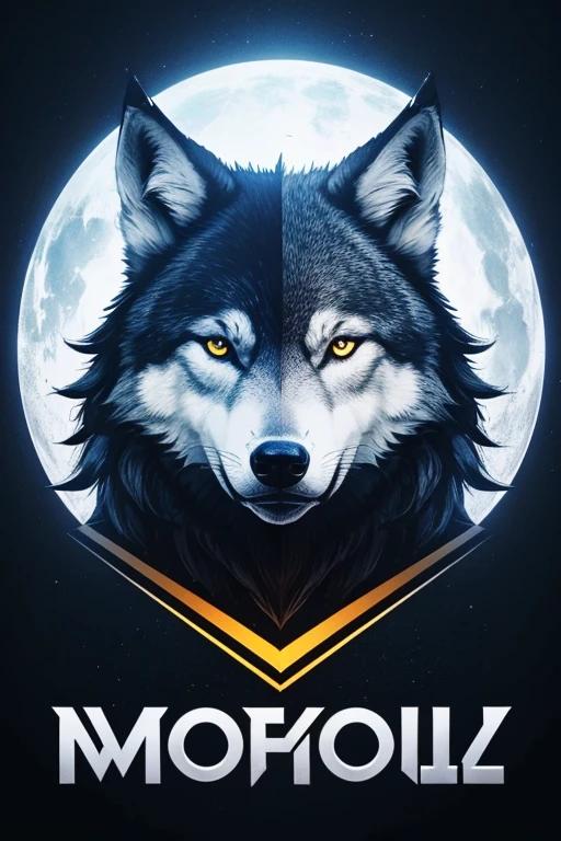 Make an esports team logo of a landmark wolf animal with the name OPPL in the middle of the image