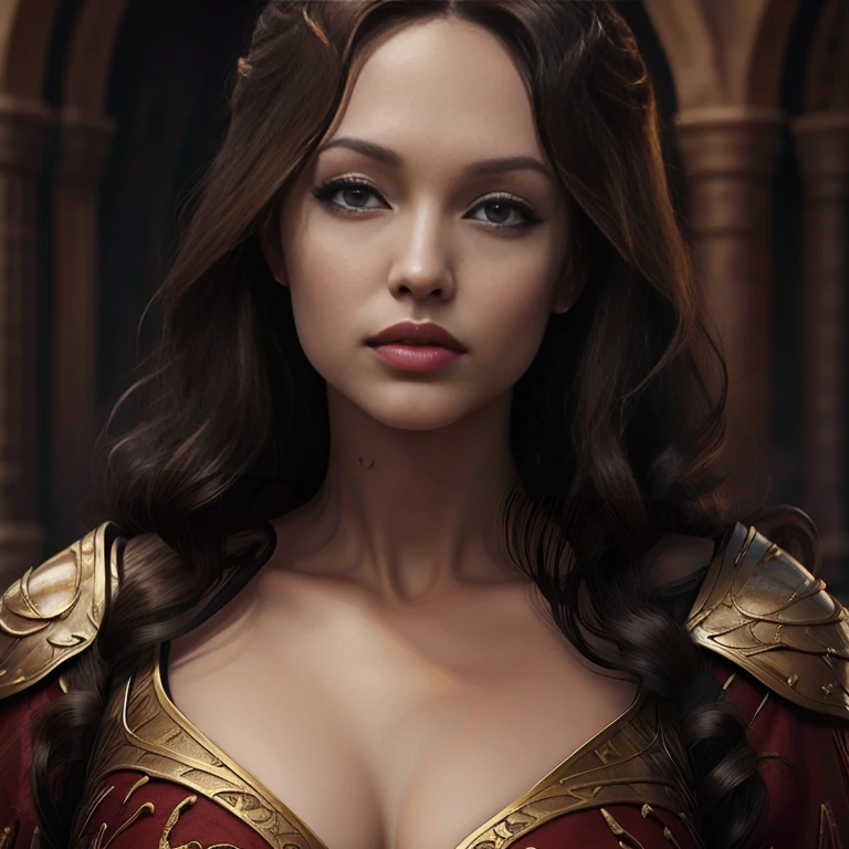 score_9, score_8_up, score_7_up, score_6_up, score_5_up, Oracle Pythia from Game of Thrones, black hair, sexy, extremely detailed artgerm, in medieval guard uniform posing, midriff, cleavage, (masterpiece, best quality:1.2), Next to a garden, flowers, beautiful, medieval, (insanely detailed, beautiful detailed, masterpiece, best quality), (insanely detailed, masterpiece, best quality)  Margaery Tyrell angl