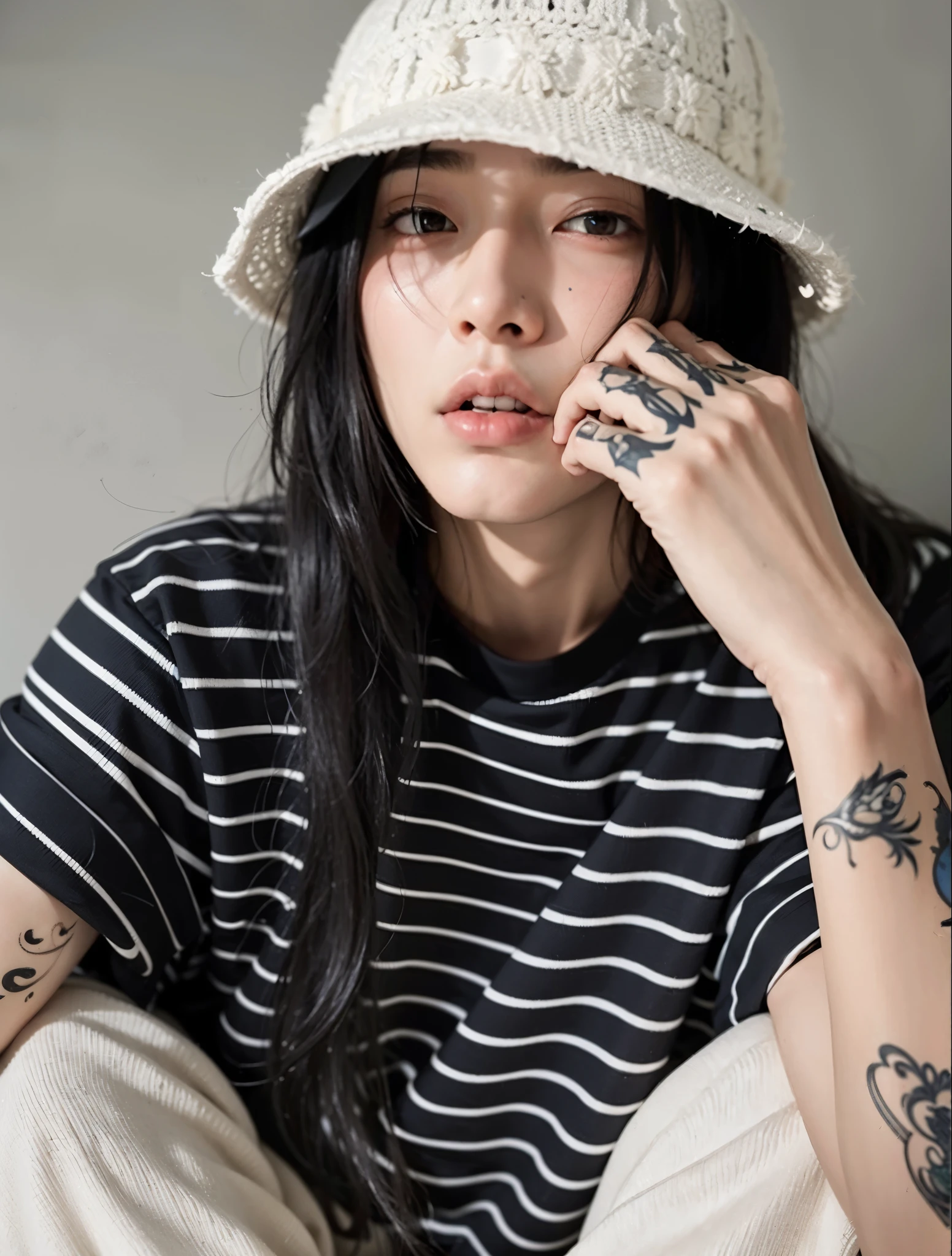 Arafed man with neck and neck tattoo., Kim Doyoung, Cai Xukun, Jinyoung Shin, ulzzang masculino, hyung tae, kanliu666, Jungkook, inspirado em Bian Shoumin, headshot imagem de perfilture, Hong junho hyung, 1 7 anos - idade de rosto fino, taejune kim, imagem de perfil