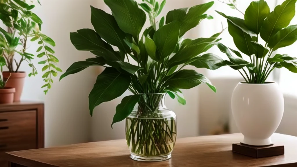 Close-up of a vase with a plant on a table, Life flora, Life room vibe, lived in, to every Life being, live - action, live-action, Life, in a Life room, 💋 💄 👠 👗, Life nature, Life room background, live, Life tree, live action, placed in a Life room, Lifelike plants