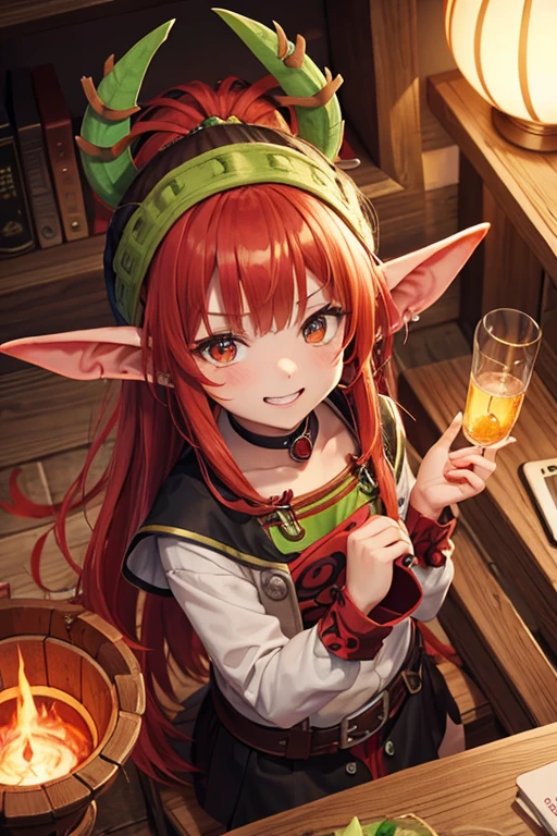Goblin Shaman girl Red Hair