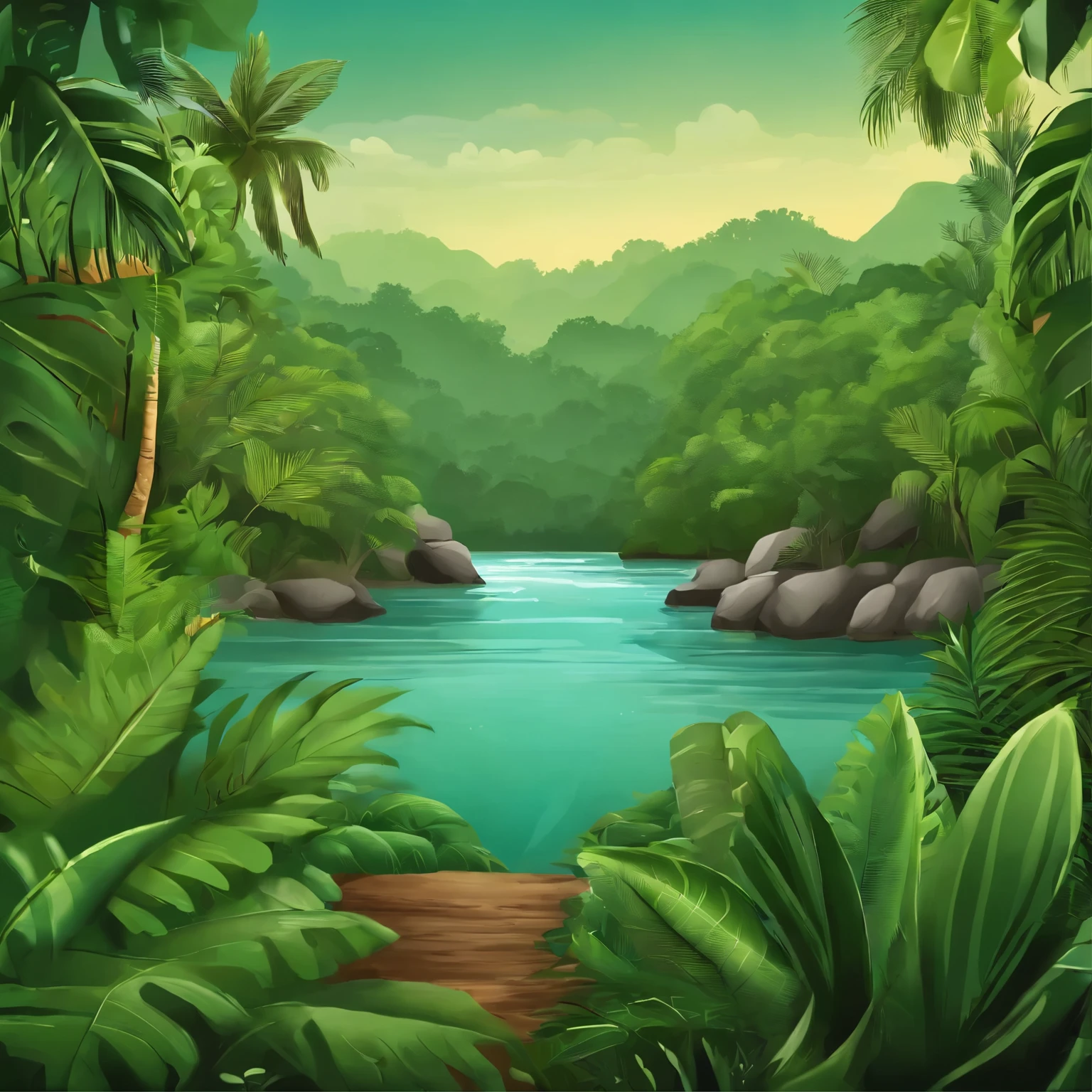 imagem , desenho animado cartoon fundo da selva with tropical plants and trees, paisagem da selva, a selva ao fundo, The background is a lush jungle, selva de fundo, natureza da selva, selva como pano de fundo, fundo da selva, selva tropical, cena da selva, selva ao fundo, bela selva, bela selva landscape, selva densa, green fundo da selva, selva densa, selvas ao fundo, fundo da floresta tropical