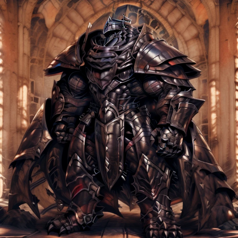 BlackKnight_fe, (masterpiece, best quality, detailed:1.2) detailed full body, a knight's mechanical armor, glowing wide and heavy armor, wears full body armor. massive muscles, huge pecs, chiseled abs, huge pectorals, exaggeratedly huge muscles. wearing a cloak. unusually developed muscular body big muscle, pecs, triceps, traps, waist narrow, unusually developed muscular body, Dark knight,
The claws are sharp,
Sharp teeth, black color big penis,