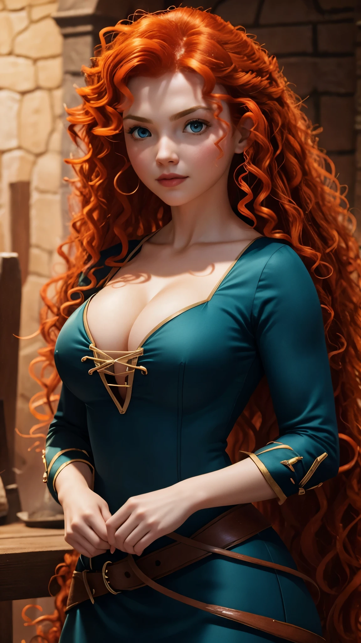 Merida super hot. Busty. neckline.