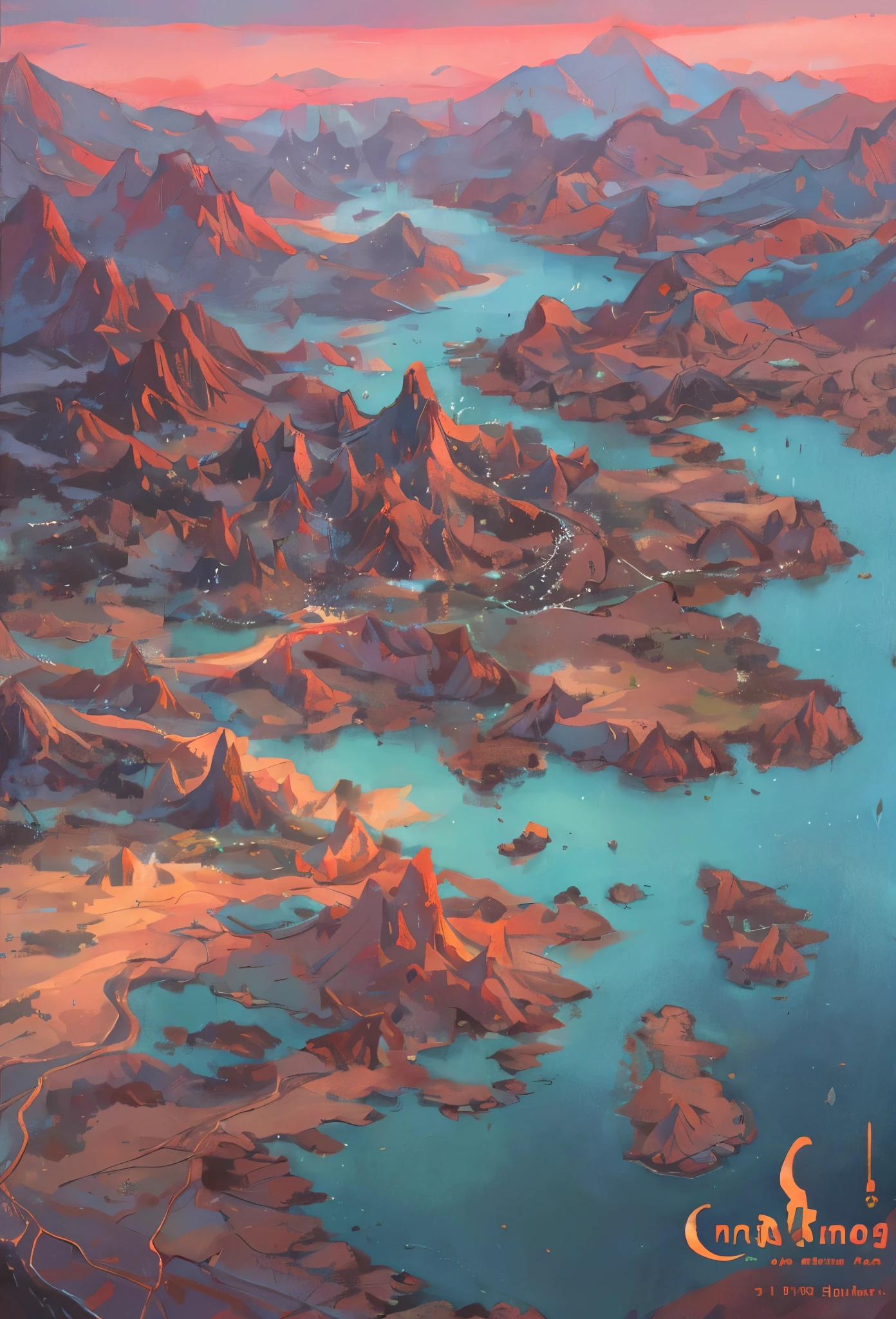 The middle hill，The north is a plateau，There is a basin in the south，There are many lakes here，To the west is the desert，To the east is the plain，There are many rivers