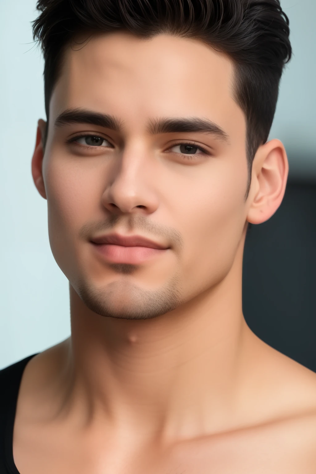 retrato masculino, rosto bonito, rosto perfeito, deliberado, obra-prima, melhor qualidade, mais alta qualidade, cinematic lighthing, muito bonito, ultra realista, lindo, 