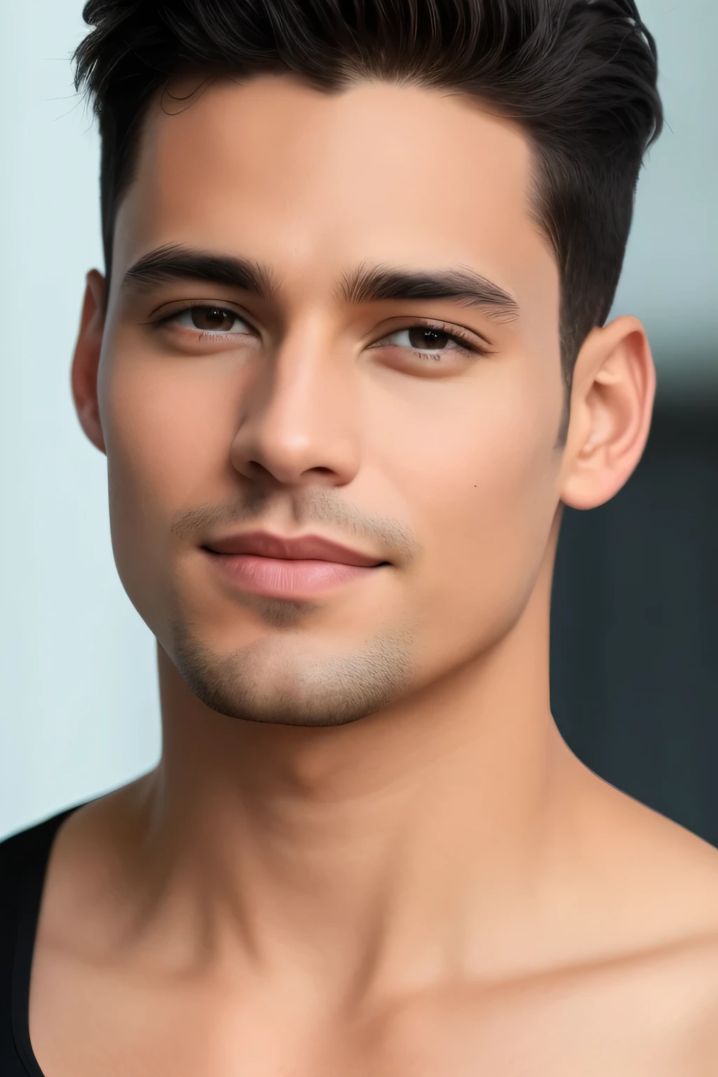 retrato masculino, rosto bonito, rosto perfeito, deliberado, obra-prima, melhor qualidade, mais alta qualidade, cinematic lighthing, muito bonito, ultra realista, lindo, 