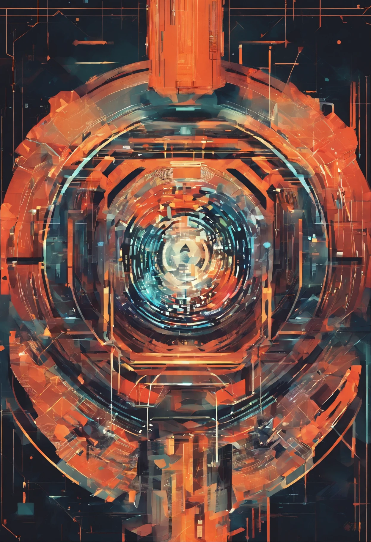 A futuristic cyber shield protecting a data network.
Un candado digital con cadenas rotas, symbolizing vulnerability before and after implementing security measures.