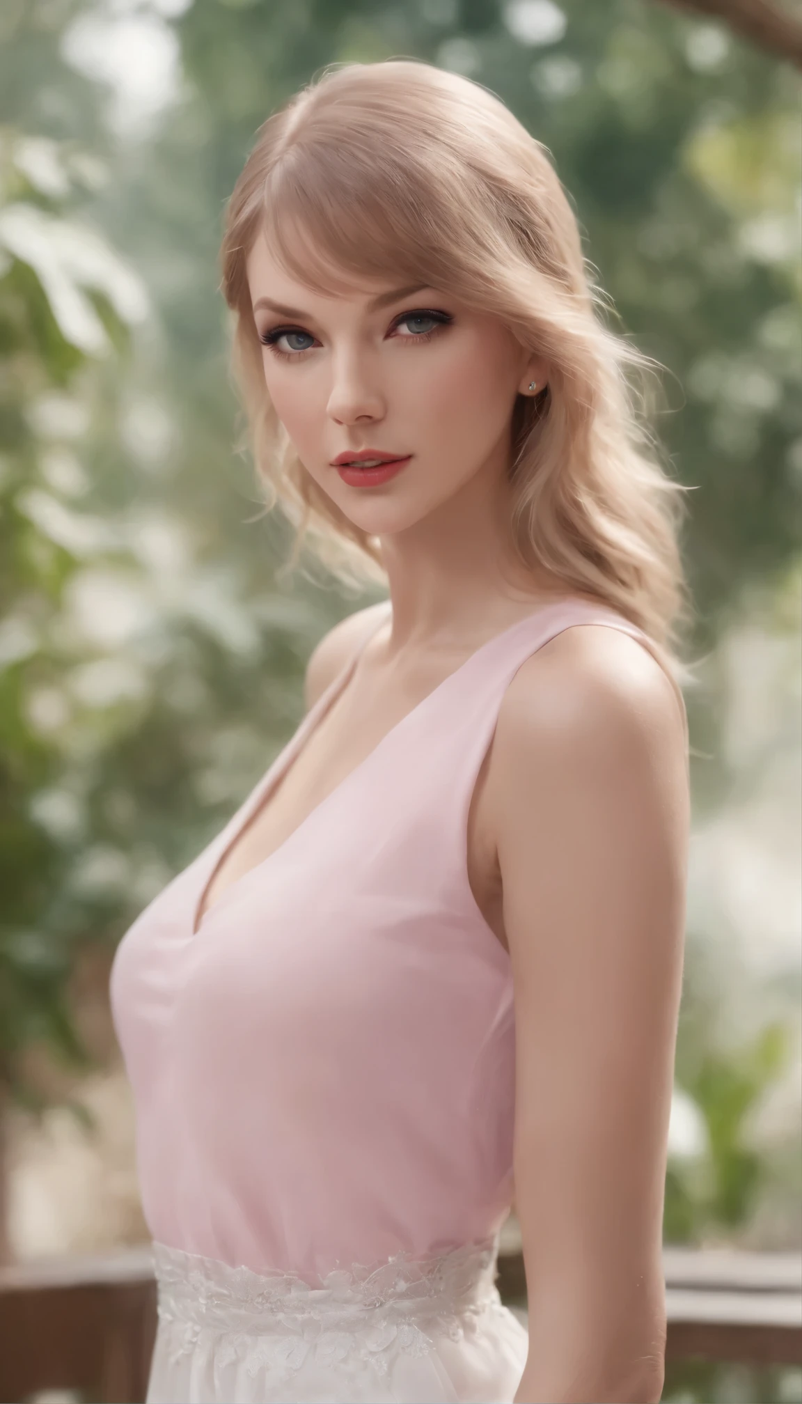 with high definition images,Taylor Swift live images，美女の画像with high definition images,テイラー・スウィフトのFull body high quality images、Beautiful Eyes、Taylor Swift images with facial details,Woman in realistic art style with pink top and white scarf 4K Realistic Digital Art Featuring Portrait by RossDraws and Artgerm、Combining realistic images with photorealism 8K Artgerm Bokeh、Blonde Hair、Beautiful eyes、Highly detailed digital DeviantArt of a woman with a pink logo on a black top、Artstation、Featured on CG Society。Full body high quality images