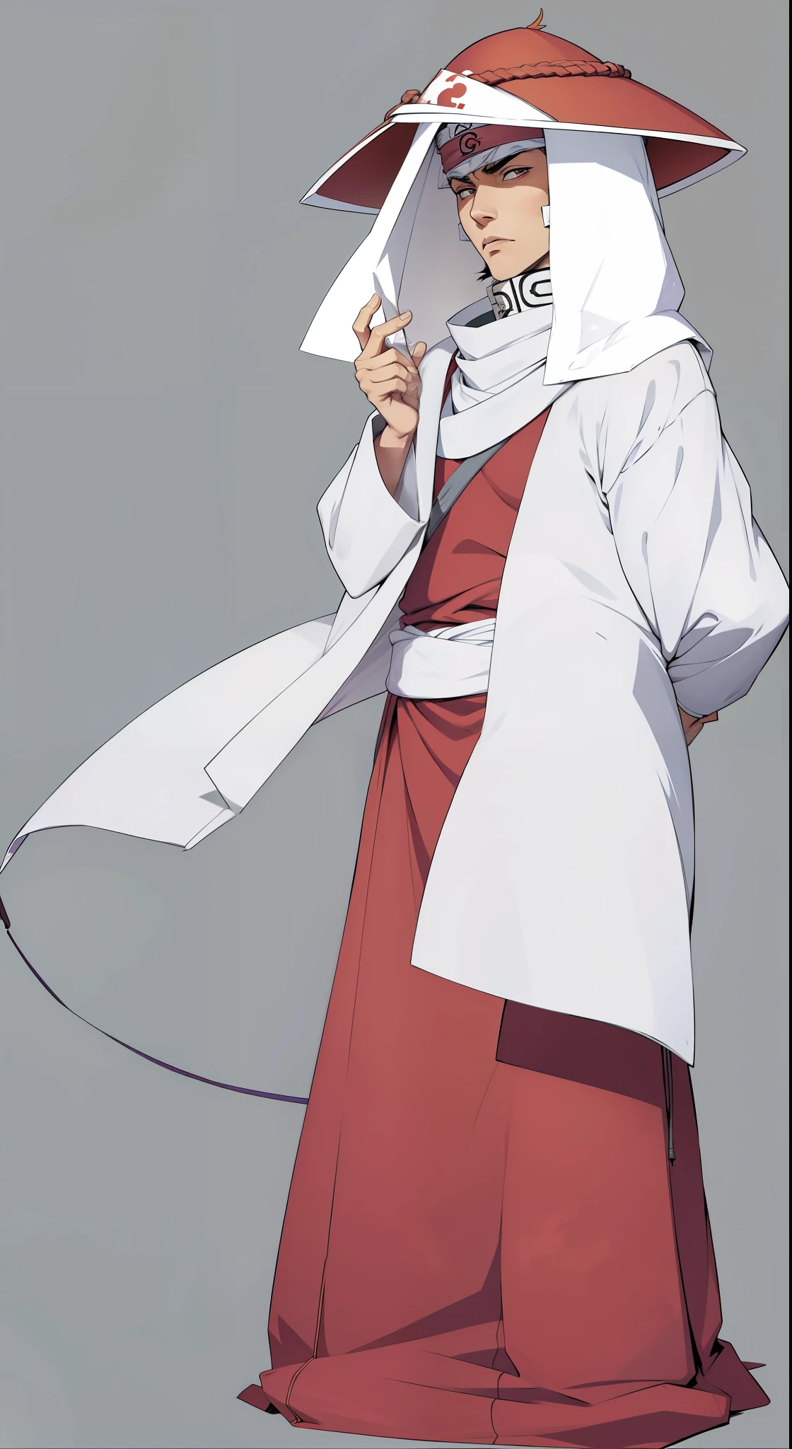 Hiruzen Sarutobi, extremamente realista, muito lindo, um velhinho, fumando cachimbo, chapeu de hokage, Cavanhaque, Terceiro Hokage