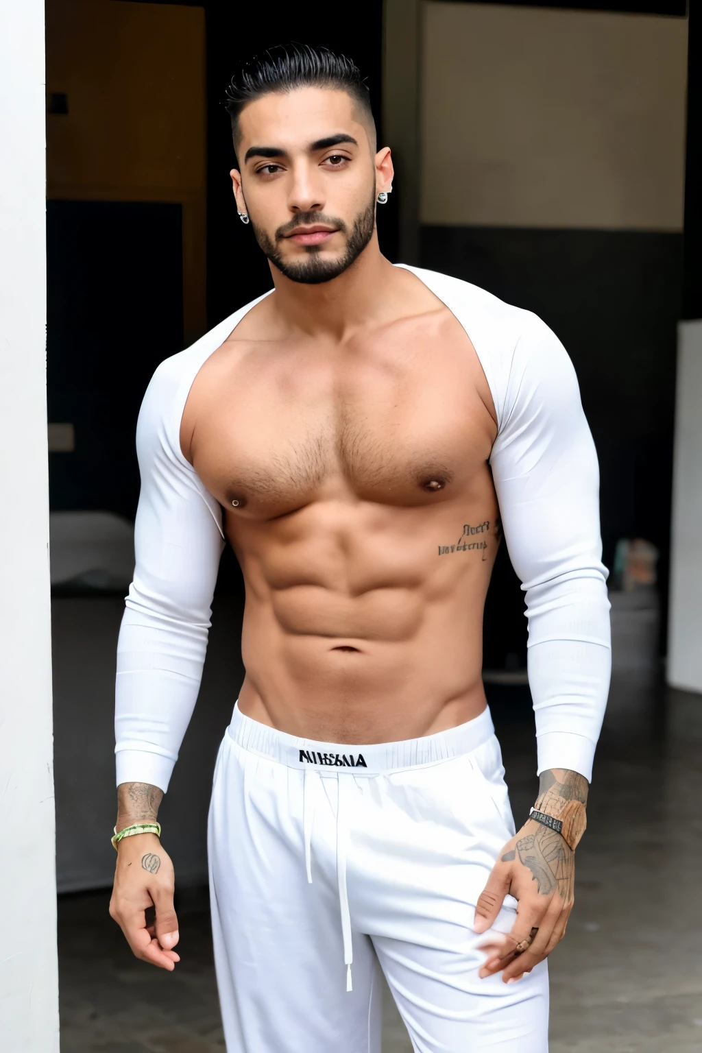 crea una imagen del artista colombiano maluma con una vestimenta como los miembros de la alta sociedad de Inglaterra de 1800 O EL VESTUARIO DE LOS PERSONAJES MASCULINOS BRIDGERTON