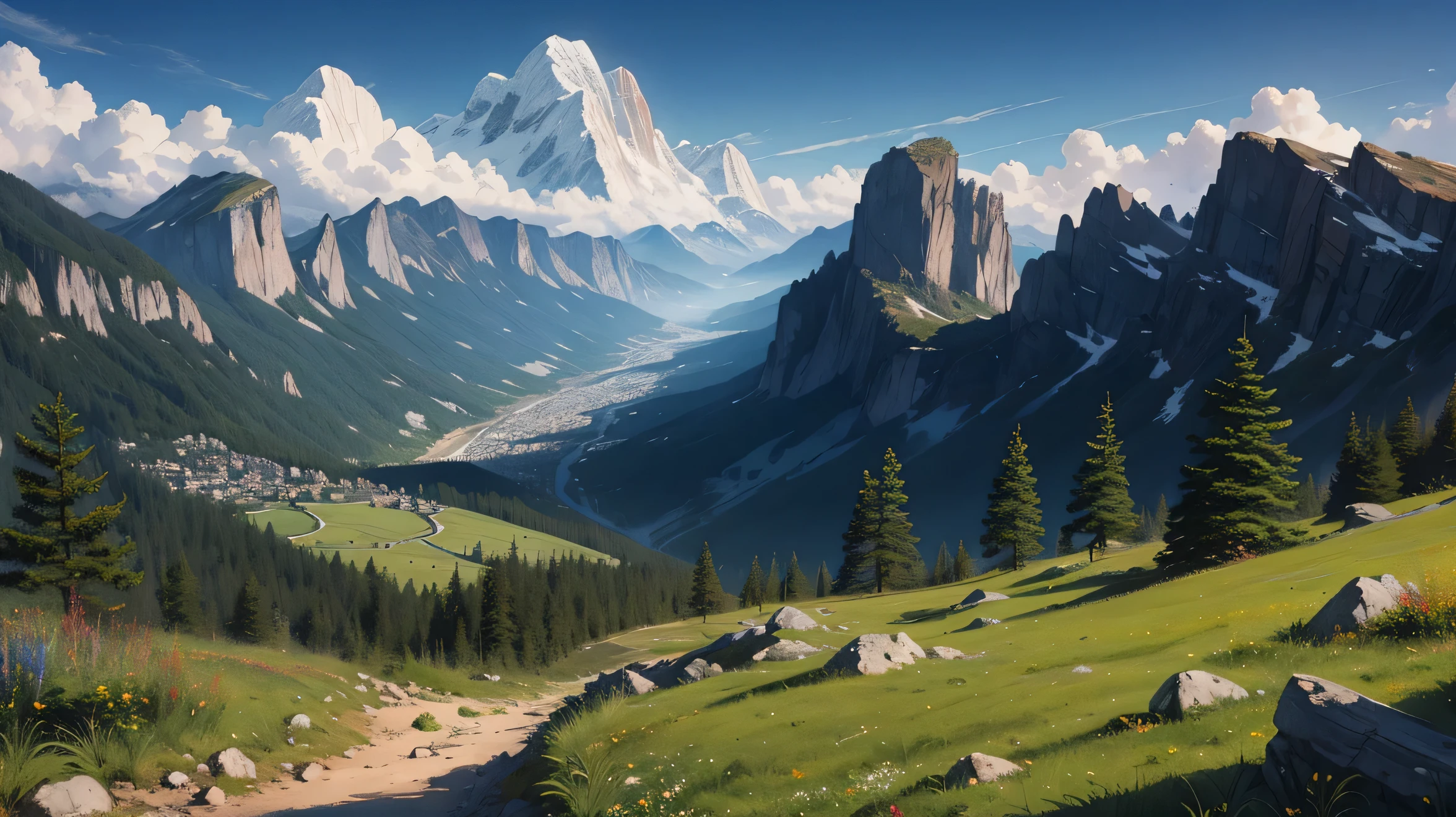 Beautiful mountain landscape