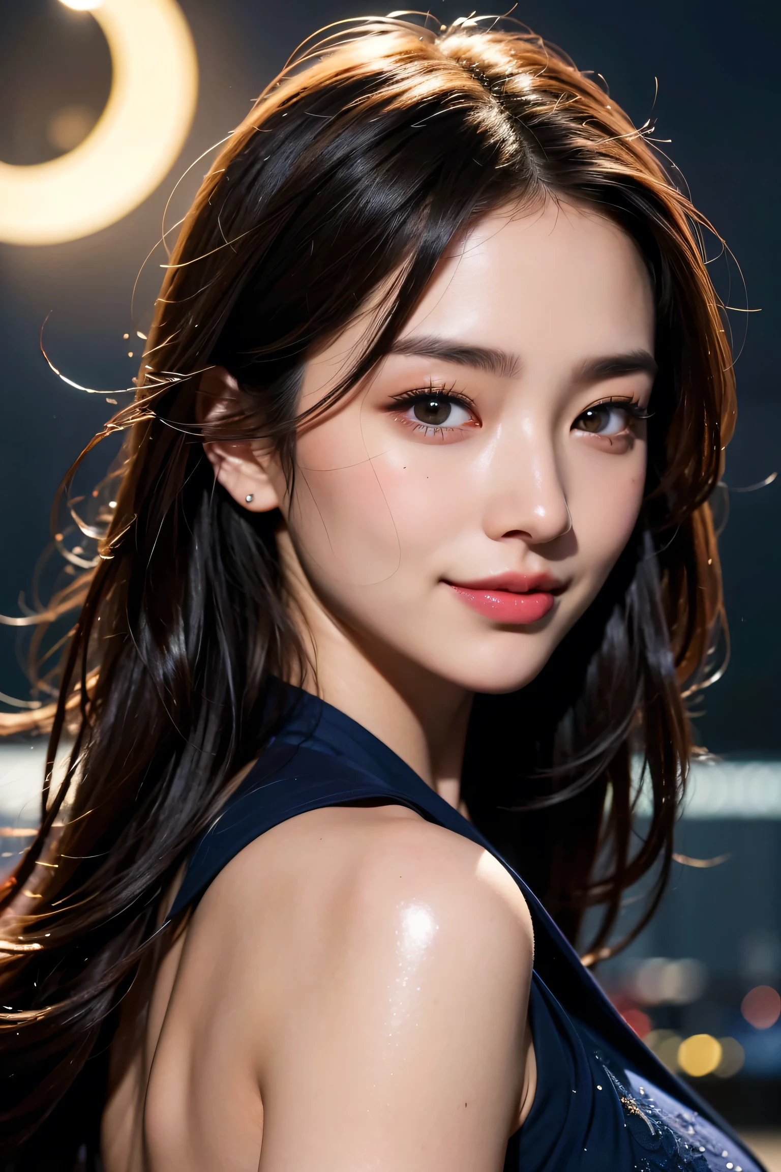 ((top-quality、masterpiece:1.3))、((Russian beauties))、1 female、34 years old、Colossal :1.3、Sler body type:1.1、Toned abs、Blonde semi-long hair、Super Detailed Face、Detailed lips、detailedeyes、二重まぶた、blue eyess、wide Shots、(Raw photography、top-quality)、(realisitic、Photorealsitic:1.3、nighttiscene:1.5)、top-quality、masterpiece、extremely delicate and beautiful、extremely details CG、Unity、 absurderes、A smile、Erotic facoween、Halloween Cosplay、Phalaenopsis Shinobu costume、Halloween、Halloween Party