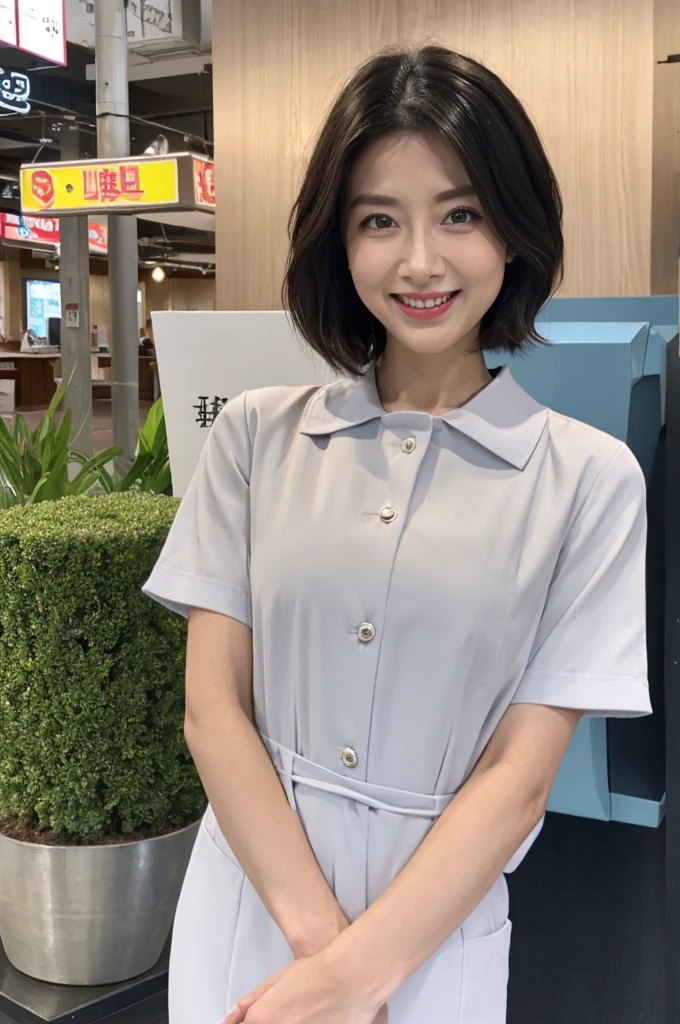 3 终极美女nurse)、{{{masterpiece}}}, {oh oh oh, oh, Really:1.2}, highest quality, Official Art, Highly detailed CG Unity 8k wallpaper, Extremely rich facial detail、Delicate lips、Delicate eyes、double eyelid、((Black bob hair))、(nurse:1.3)、(Attractive appearance)、(Huge)、((Laughing with your mouth open: 1.8, Cute smile: 1.8)), alone, Short Hair Details, A cheerful smile, blue eyes,By eye_Ash, {Beautiful gradient eyes}, Red lips,thigh, thigh, thigh, Exactly, 完美的图像reality, Background and: (ward:1.2), Cowboy Shooting, Detailed Background, Detailed clothing, 戴nurse帽,穿nurse服,Perfect lighting、Surreal、(reality:1.4)、Maximum resolution 8K, (masterpiece), very detailed content, Professional,Big Breasts,The shape of the chest is emphasized