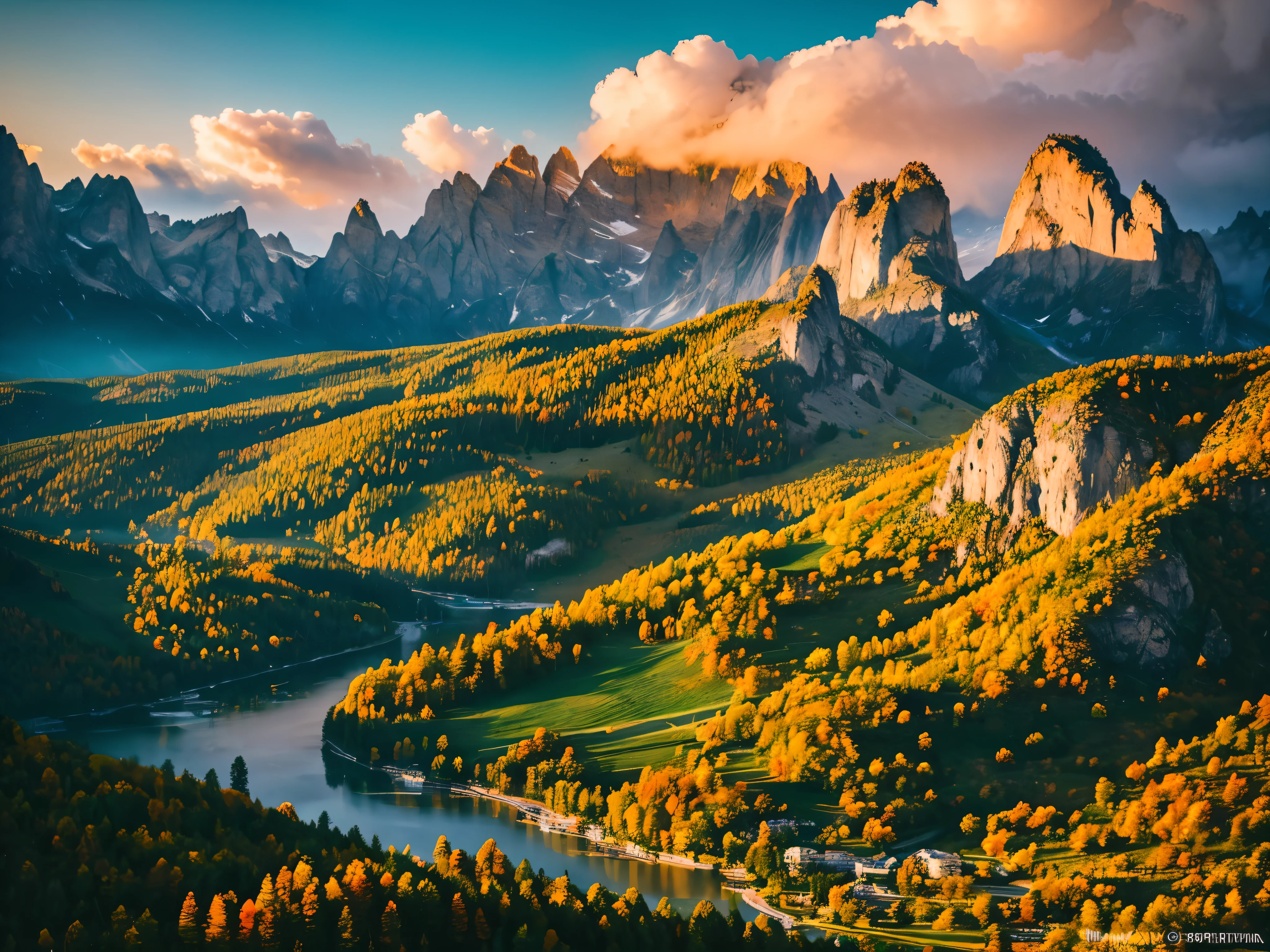 Breathtaking landscape photography, Mikko Lagerstedt, Marcin Sobas, Martin Rak, photo, photorealism, minimalist photography, minimalist art photography, mountains with sunset in the distance and misty valley below, colorful and bizarre Landscape, colorful exotic landscape with a tower on the top of the mountain to enjoy the sunset over the mountains, autumn sunset, vivid landscape, distant view, autumn sunset, mountains and sunset, mountains and colorful sunset, autumn sunset , sea of clouds, sea of clouds, fog, vivid landscapes, vistas, autumn sunsets, sunrise light, mountains and sunsets, beauty, advanced color schemes, cold and warm colors, masterpieces of photography masters, stunning lights and shadows, Artistic, Cinematic Lighting, Award Winning Photography, National Geographic Photos, Original Photos, RAW Photos, Super Resolution, Masterpieces, Best Quality, Clear Focus, Sharp Focus, Shot with a Hasselblad Camera, Perfect Details, high-definition photography, uhd, hdr, extremely detailed, CG: 1.1~1.2
