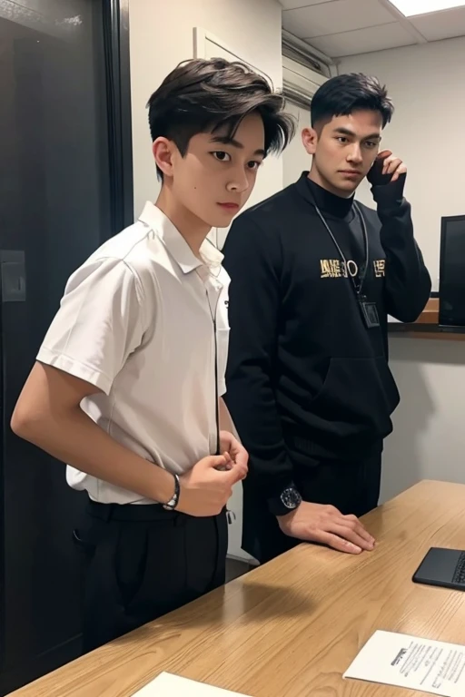 The boy submitted his resignation to the company