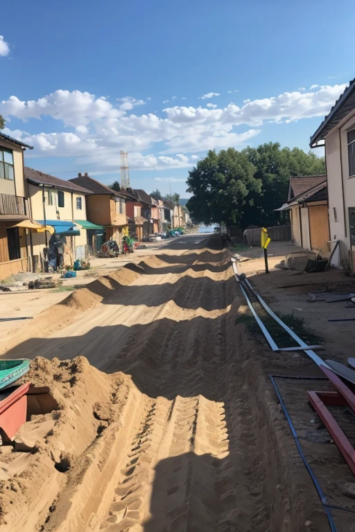 The construction team is not from our local area.