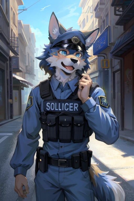 top quality, best quality, highres, masterpiece, super high resolution, detailed background, street, gasping for air(super handsome boys, dog)police officer, swat, police uniform, 6+boys, 6+girls, absurdres(highly detailed beautiful face and eyes)perfect anatomy, good lighting, volumetric lighting, cinematic shadow(kemono, furry anthro),