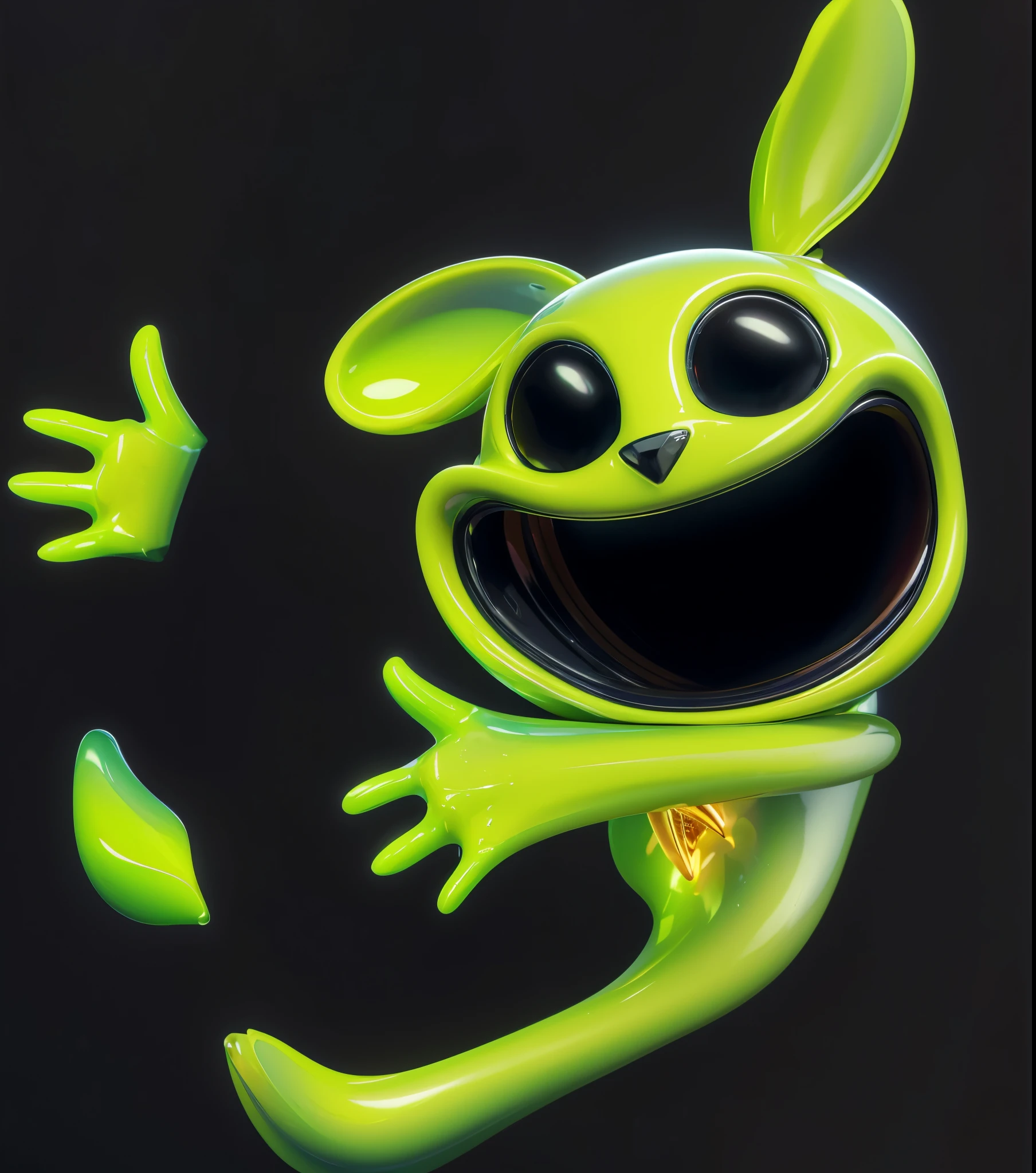 3d style, simplified design, 3d render, glossy texture, smooth 3d model, multiple light sources, rim light, sharp post effects render, (glossy plastic texture with multiple big light probe refractions), perfect cgi, smooth silhouette, high intensity refraction, (super glossy material), most beautiful vfx , blue background, plastic refractions, realistic, 4k, high resolution, rim light, photo shoot, commercial photo, profile shot, 4k, rim light, high resolution, 4k, glossy texture, smooth 3d model, multiple light sources, rim light, sharp post effects render, (glossy metallic texture with multiple big light probe refractions), perfect cgi, cgi art created only with gradients, smooth silhouette, high intensity refraction, (super glossy chrome material), most beautiful vfx, blue background, chrome metal refractions, multiple light sources, rim light, sharp post effects render, perfect cgi, digital art, detailed digital art, reflective, best quality, 4k, masterpiece:1.2, ultra-detailed, realistic, vivid colors, dark and moody lighting, The image of the highest quality, ensuring every detail is showcased perfectly. It in 4k resolution, allowing viewers to immerse themselves in the richness of the colors and intricate details. The realistic rendering. under the spotlight, reflecting, high-resolution image, realistic rendering, dark background, and rim light photorealistic The image features three characters standing in front of three houses. The characters are a red-haired mermaid, a purple cat, and an orange dog. They are each holding a yellow maraca