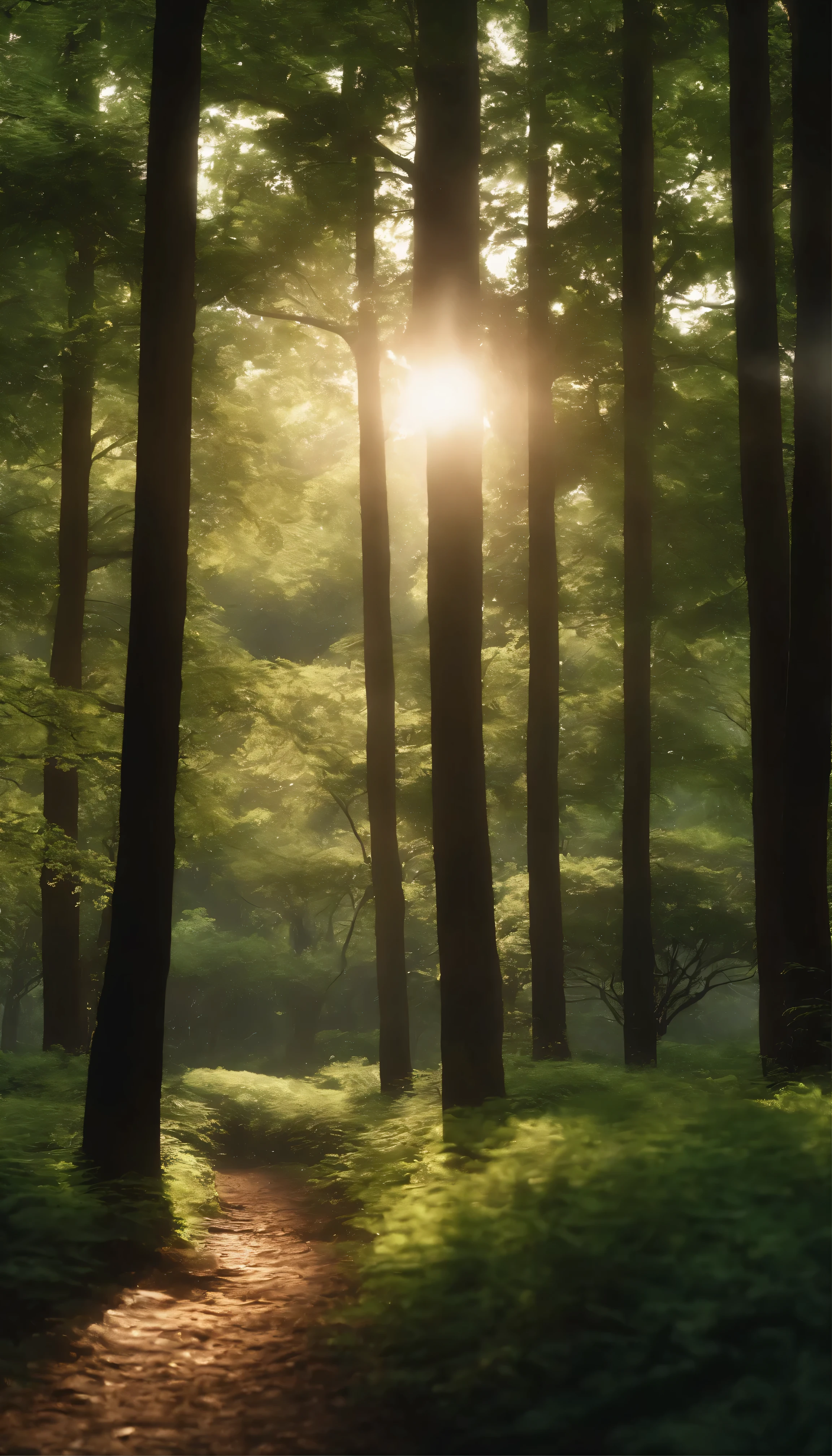 masterpiece、highest quality、(Stunning CG Unity 8k Wallpaper)、(The best illustrations)、(Perfect Shadow)Symphony of Nature、null、cloud、Gossamer leaf petals drifting in the breeze、Null Tracking、Super detailed and exquisite。 The sun breaks through the canopy、Dappled light casts across the lush forest floor.、A fascinating scene unfolds。The delicate petals that were once a rich green、Come down gently with a soft, null kiss、This is starting to change。Each petal is、Intricately detailed、Sparkling with life and energy。
